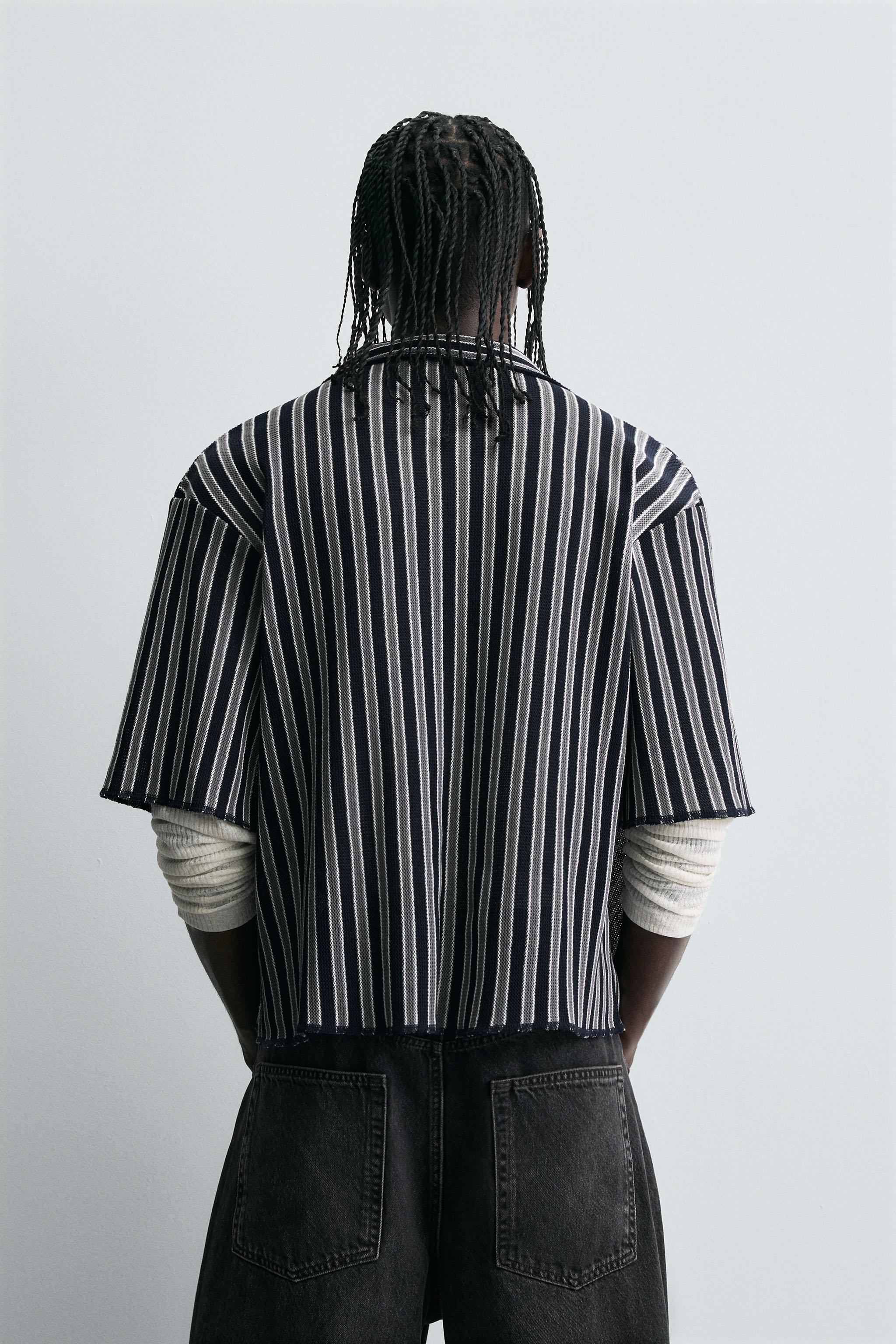 STRIPED JACQUARD SHIRT