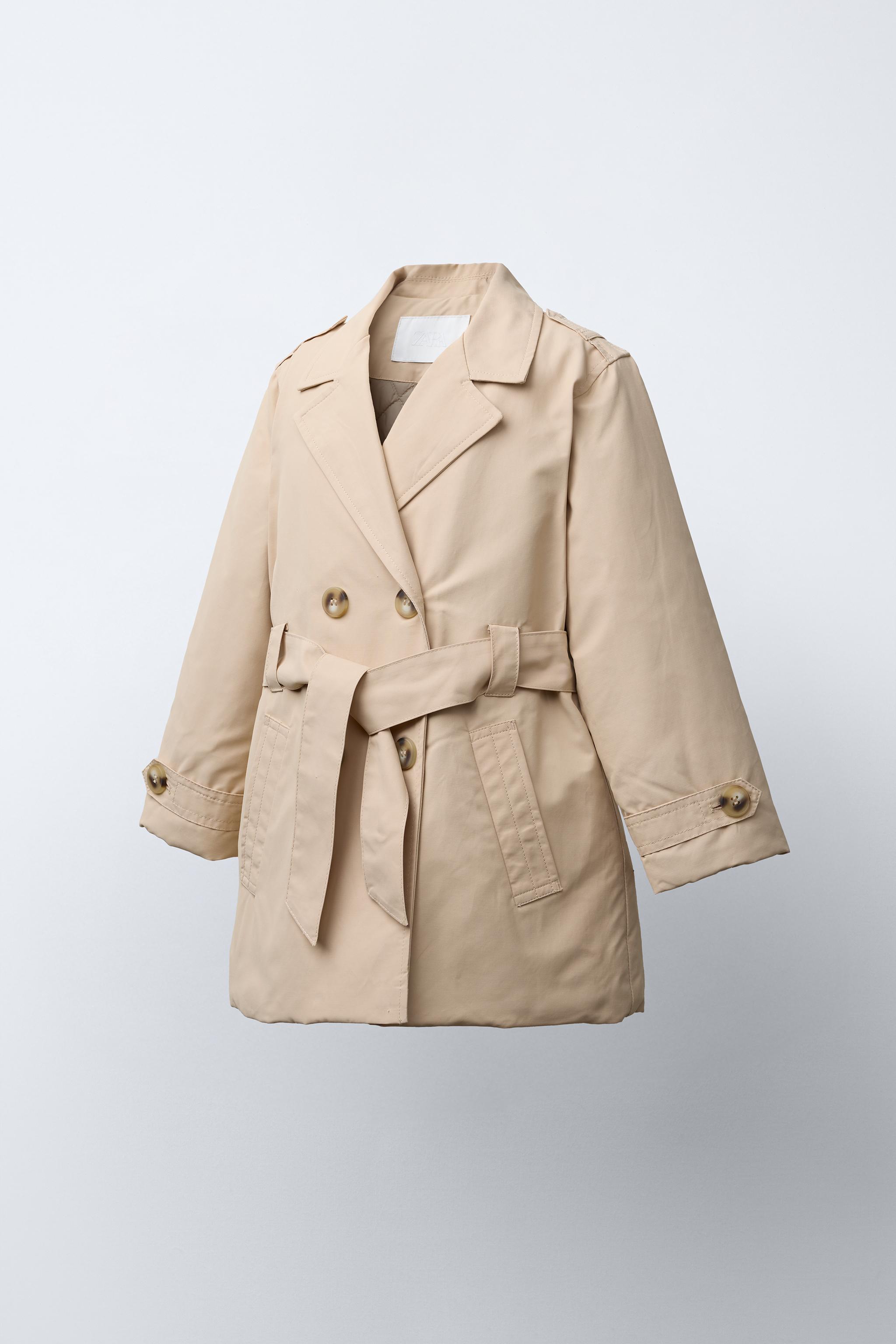 BELTED QUILTED TRENCH COAT