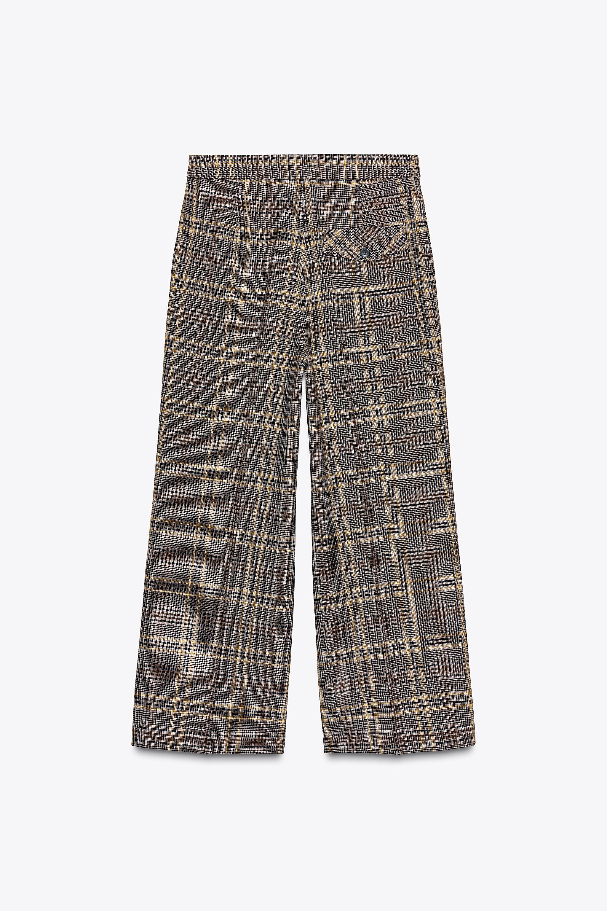ZW COLLECTION PLAID ANKLE PANTS