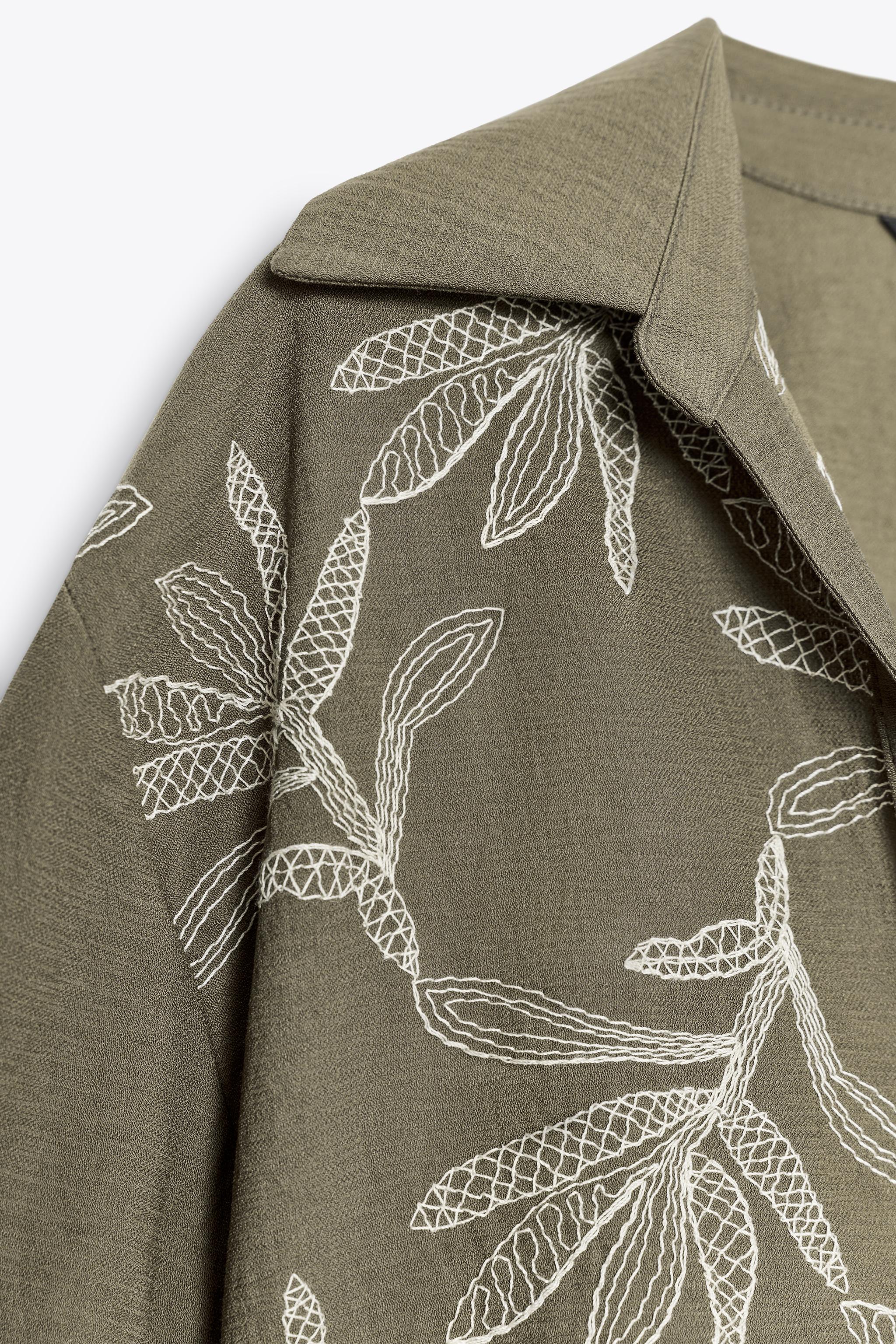 EMBROIDERED SHORT SHIRT