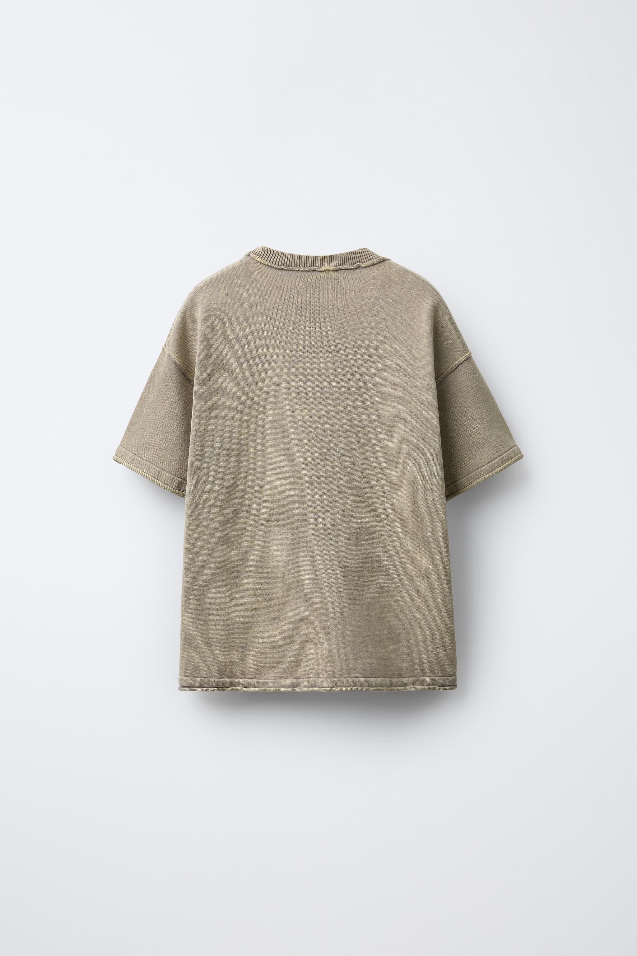 TEXT KNIT T-SHIRT