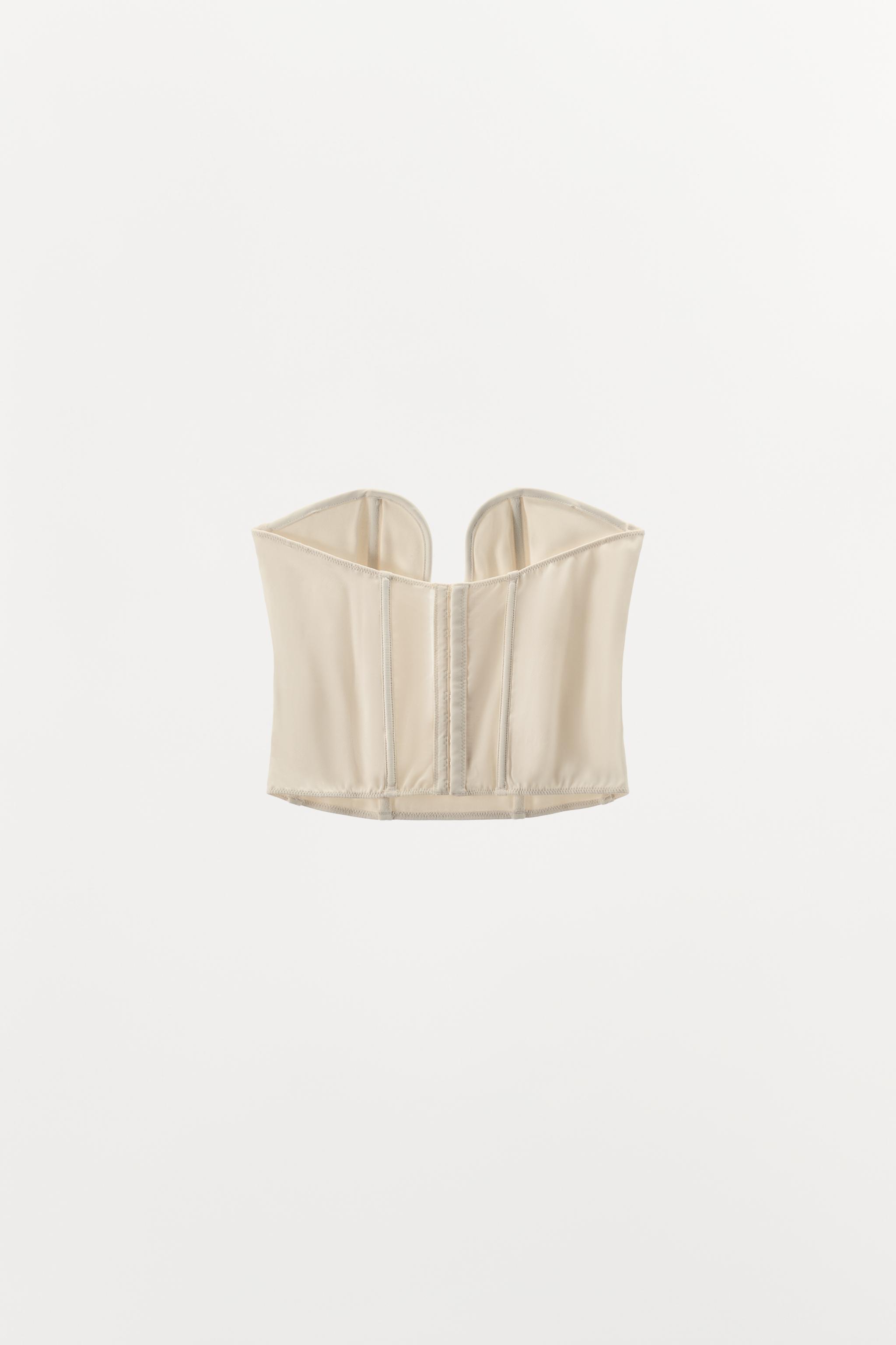 VISCOSE CORSET WITH METAL PIECE