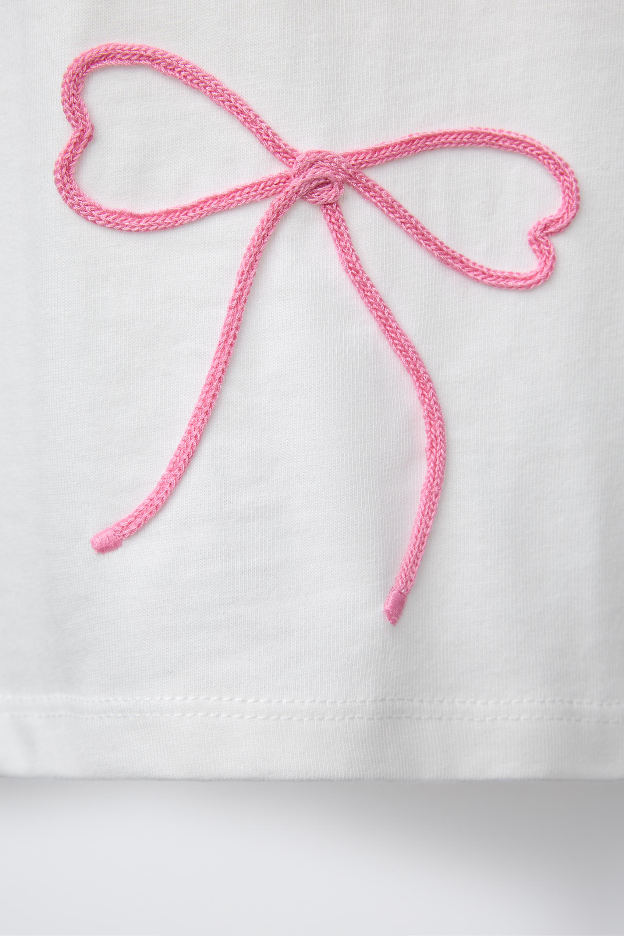 DRAWSTRING BOW T-SHIRT