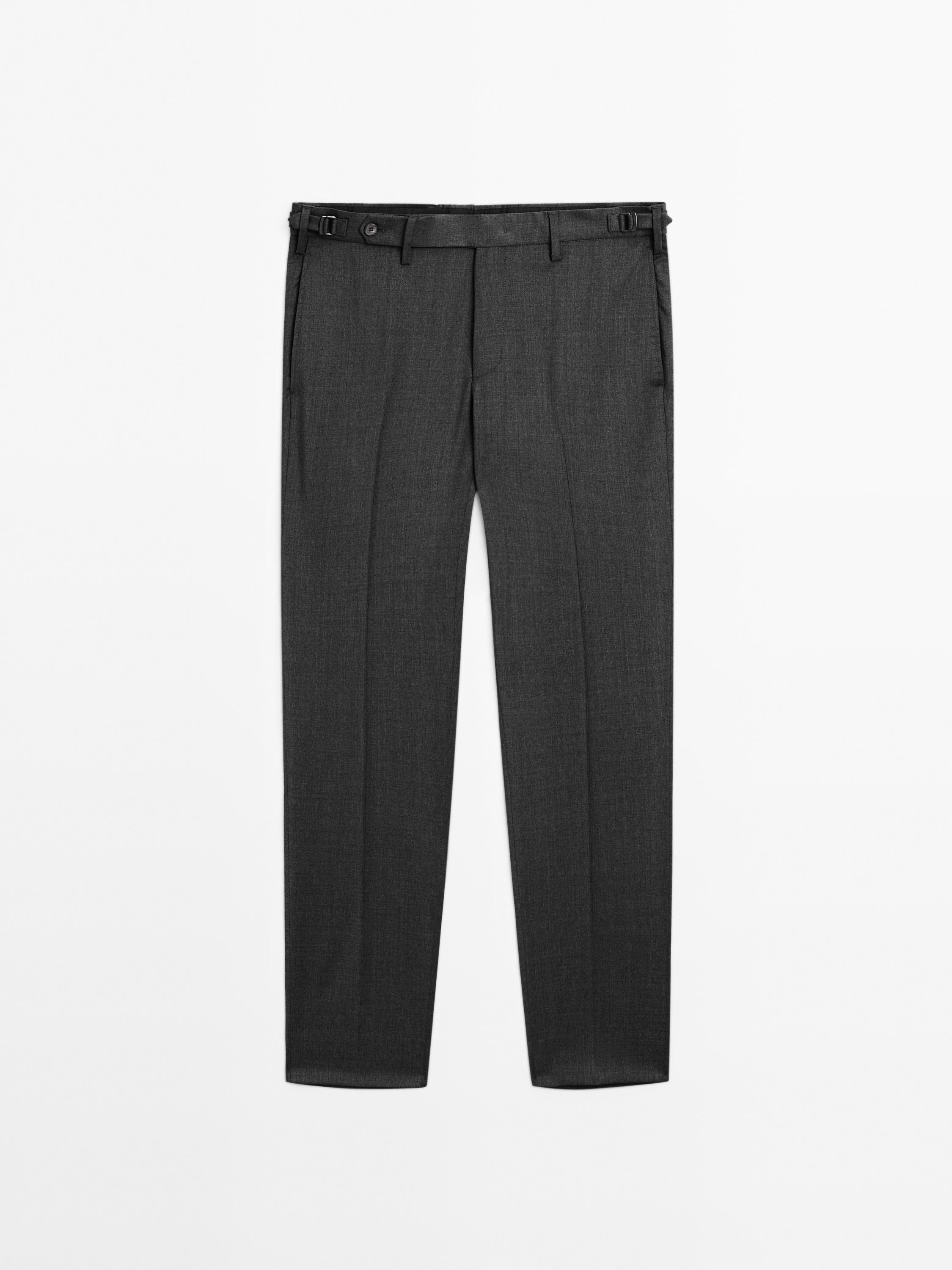Wool blend smart trousers