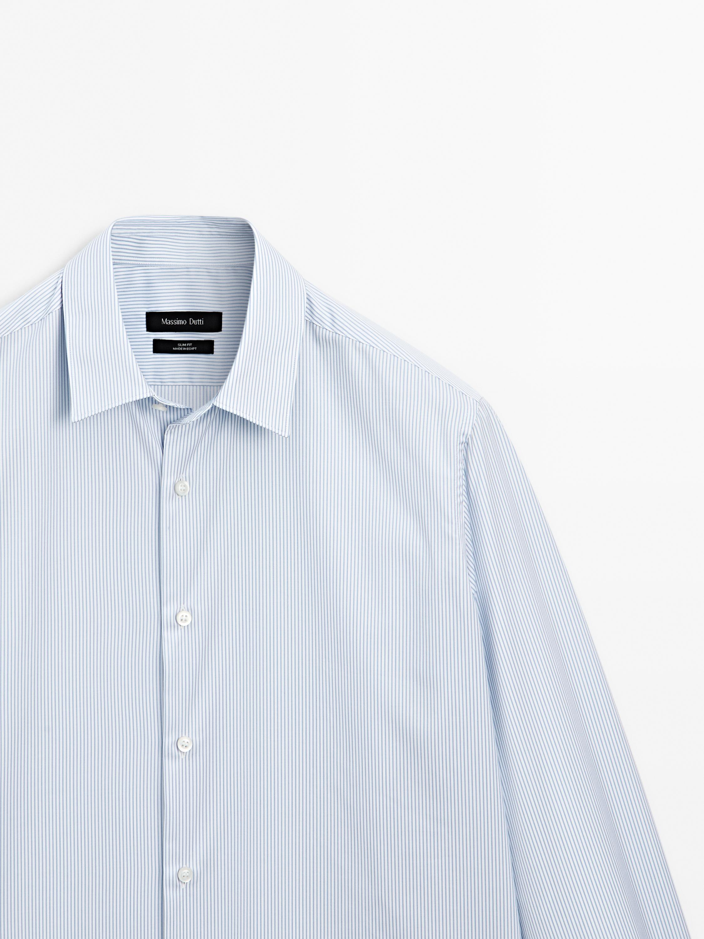 Slim fit striped shirt