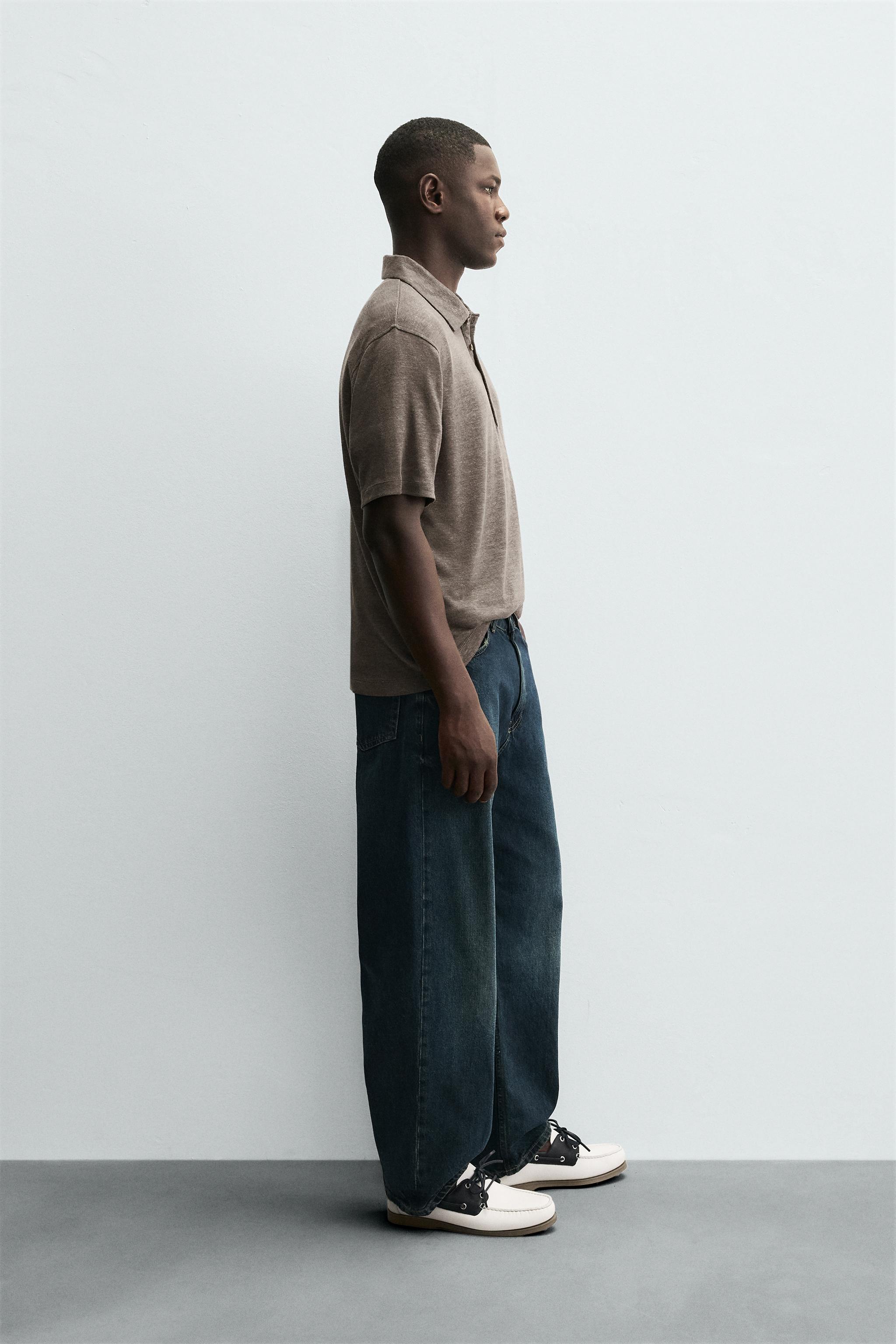 HEMP VISCOSE POLO SHIRT