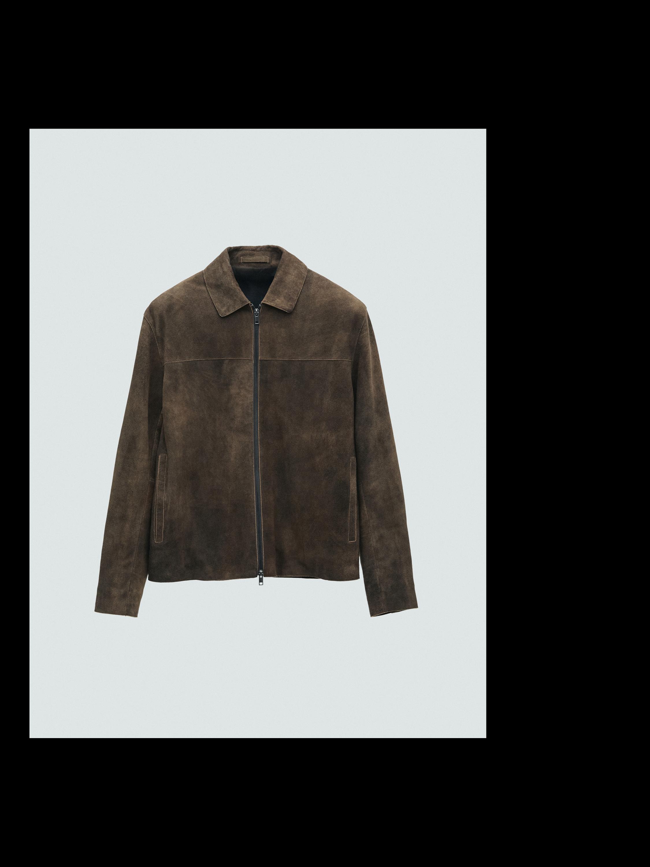 Suede goatskin jacket
