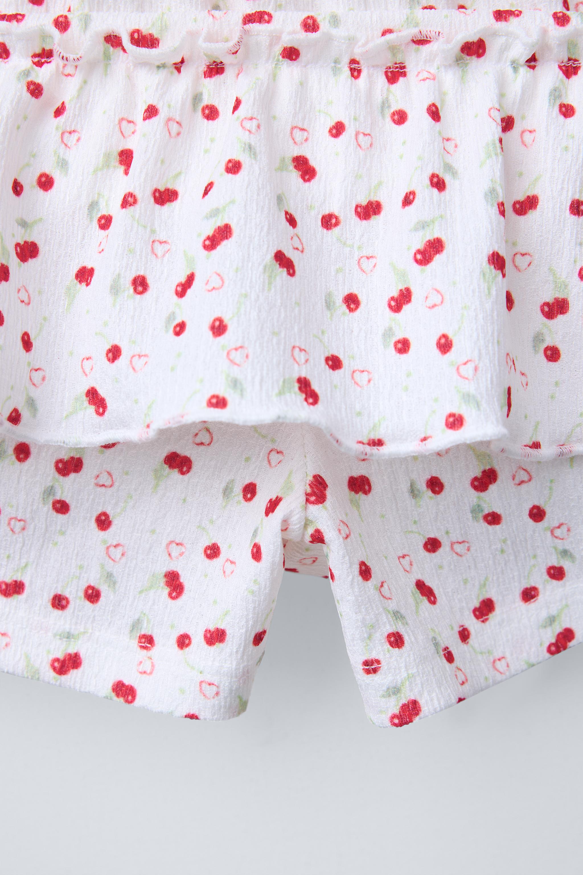 TEXTURED PRINT SKORT