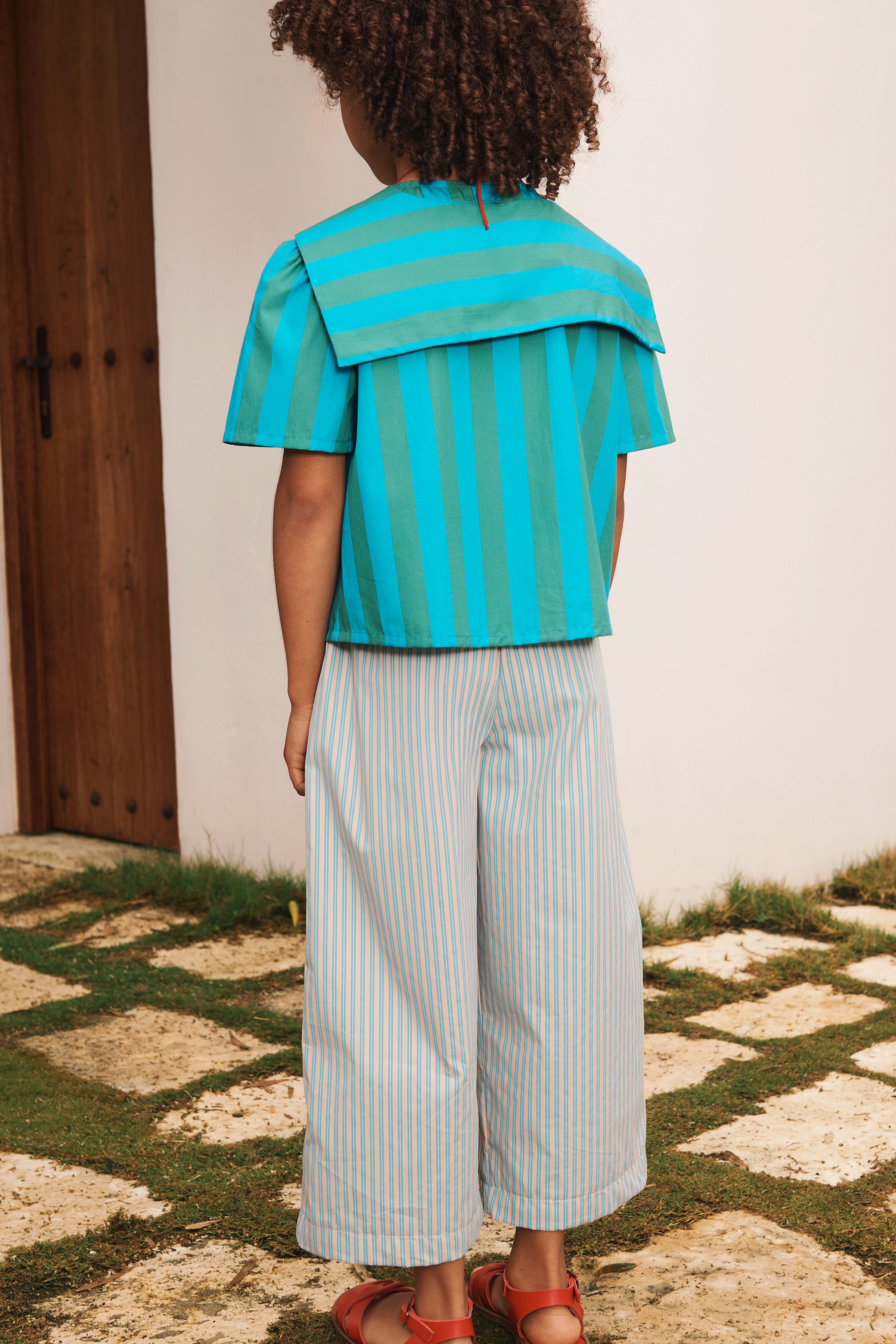 LIMITED EDITION STRIPED SCARF SHIRT