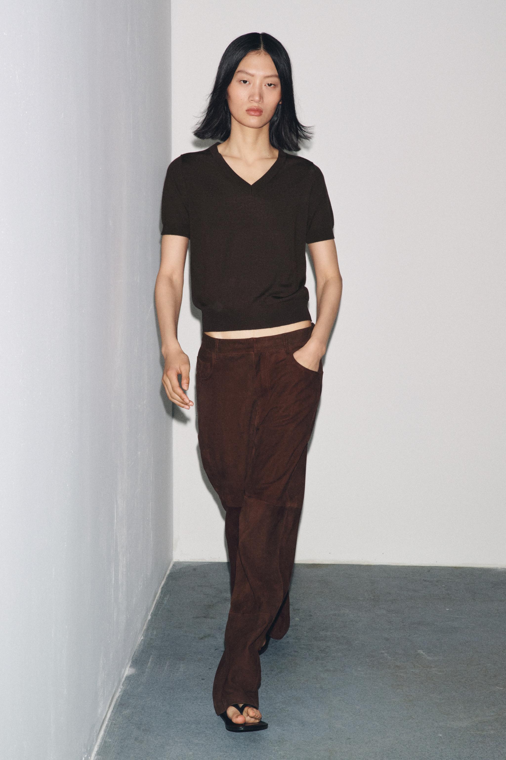 SHORT SLEEVE 100% WOOL SWEATER