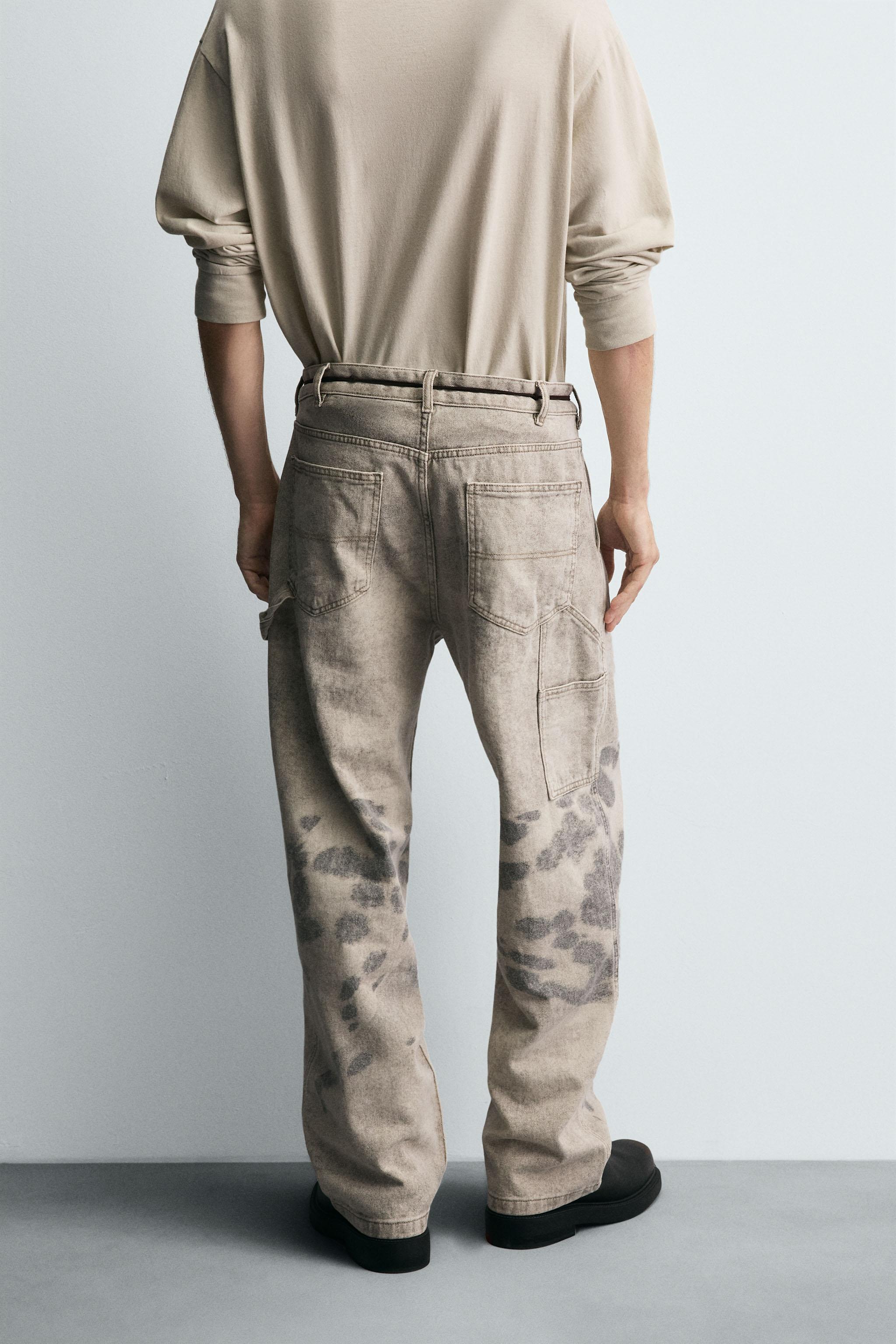 DALMATIAN PRINT CARPENTER PANTS