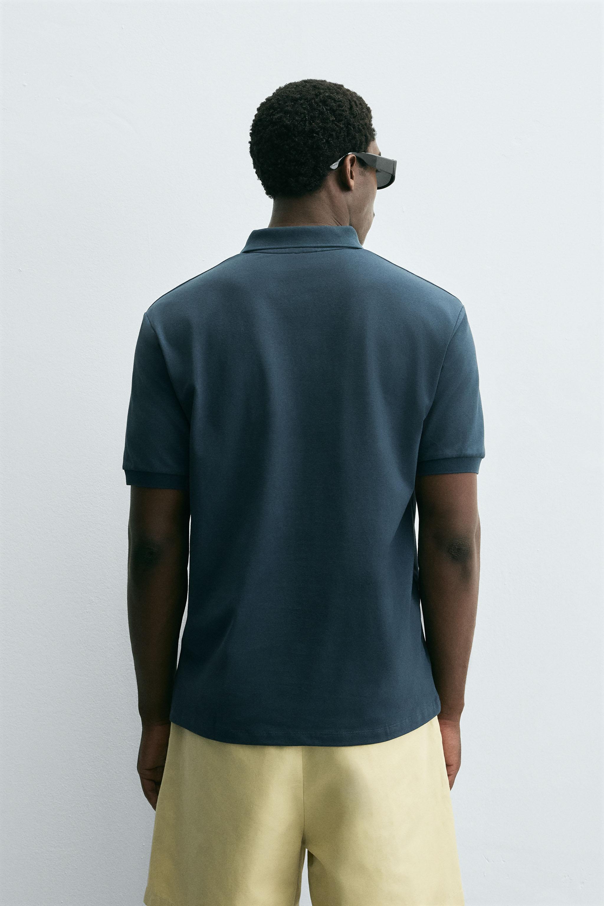 TEXTURED WEAVE PIQUÉ POLO SHIRT