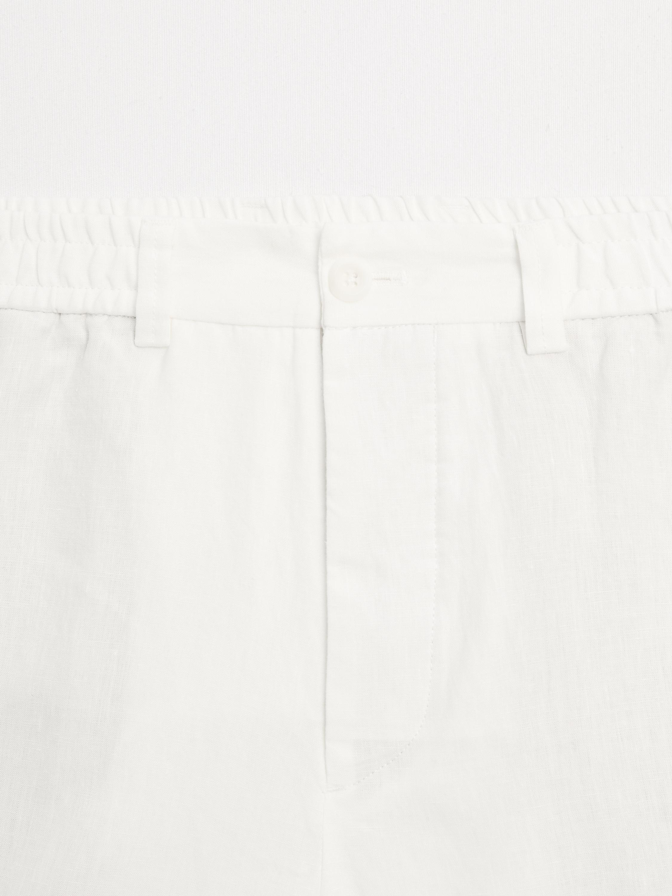 Lightweight 100% linen Bermuda shorts