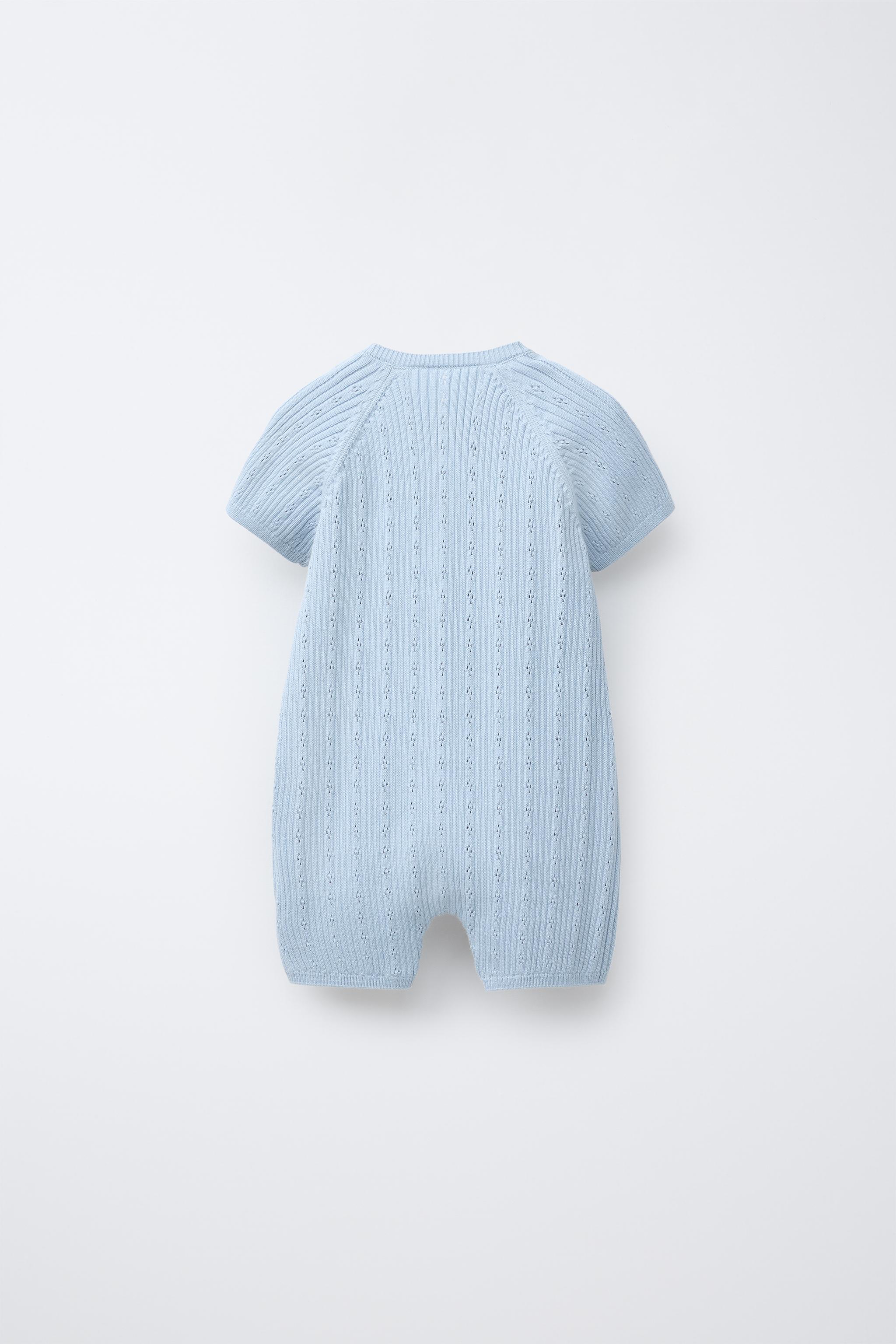 OPENWORK KNIT SHORT JUMPSUIT