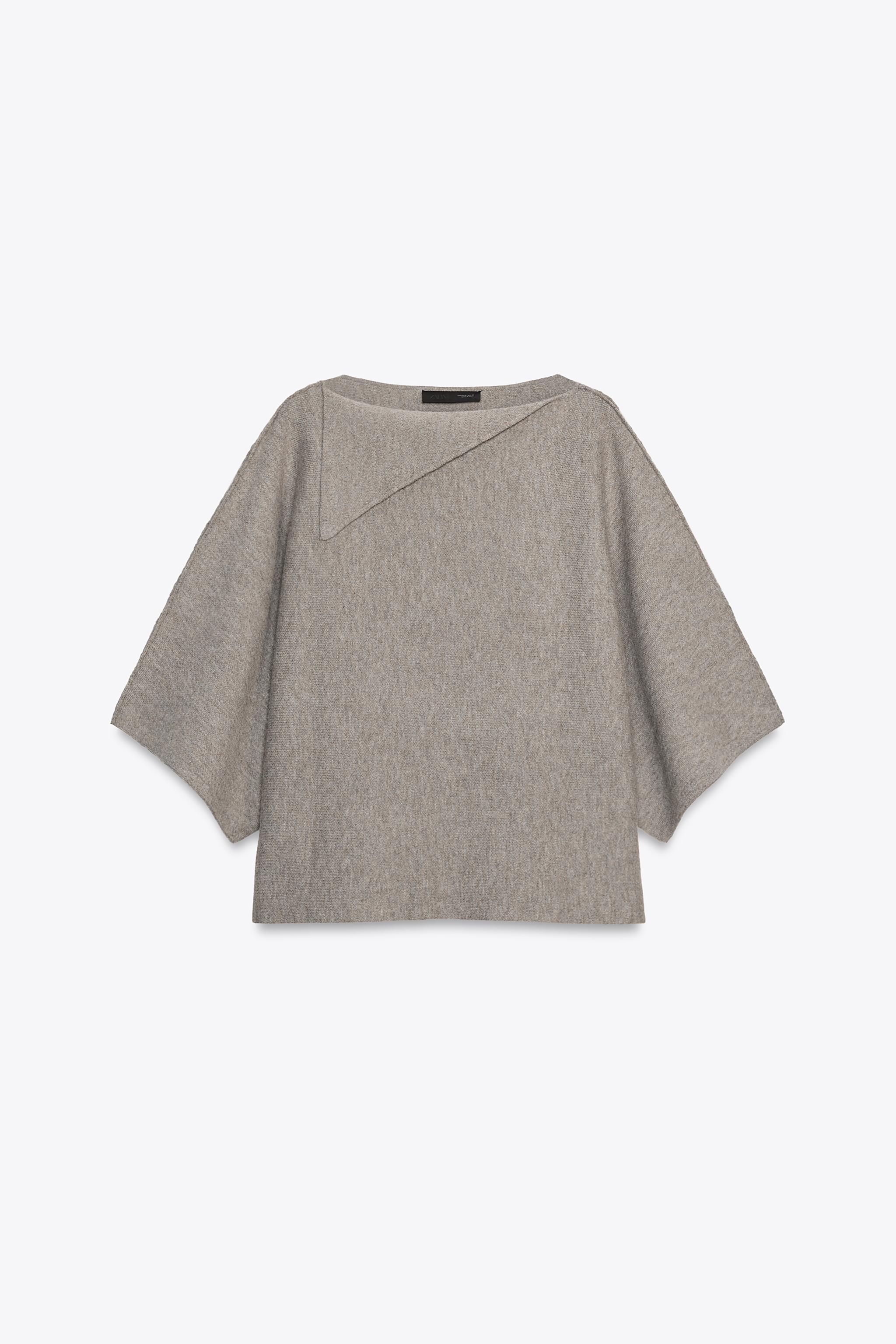 LAPEL NECK KNIT SWEATER
