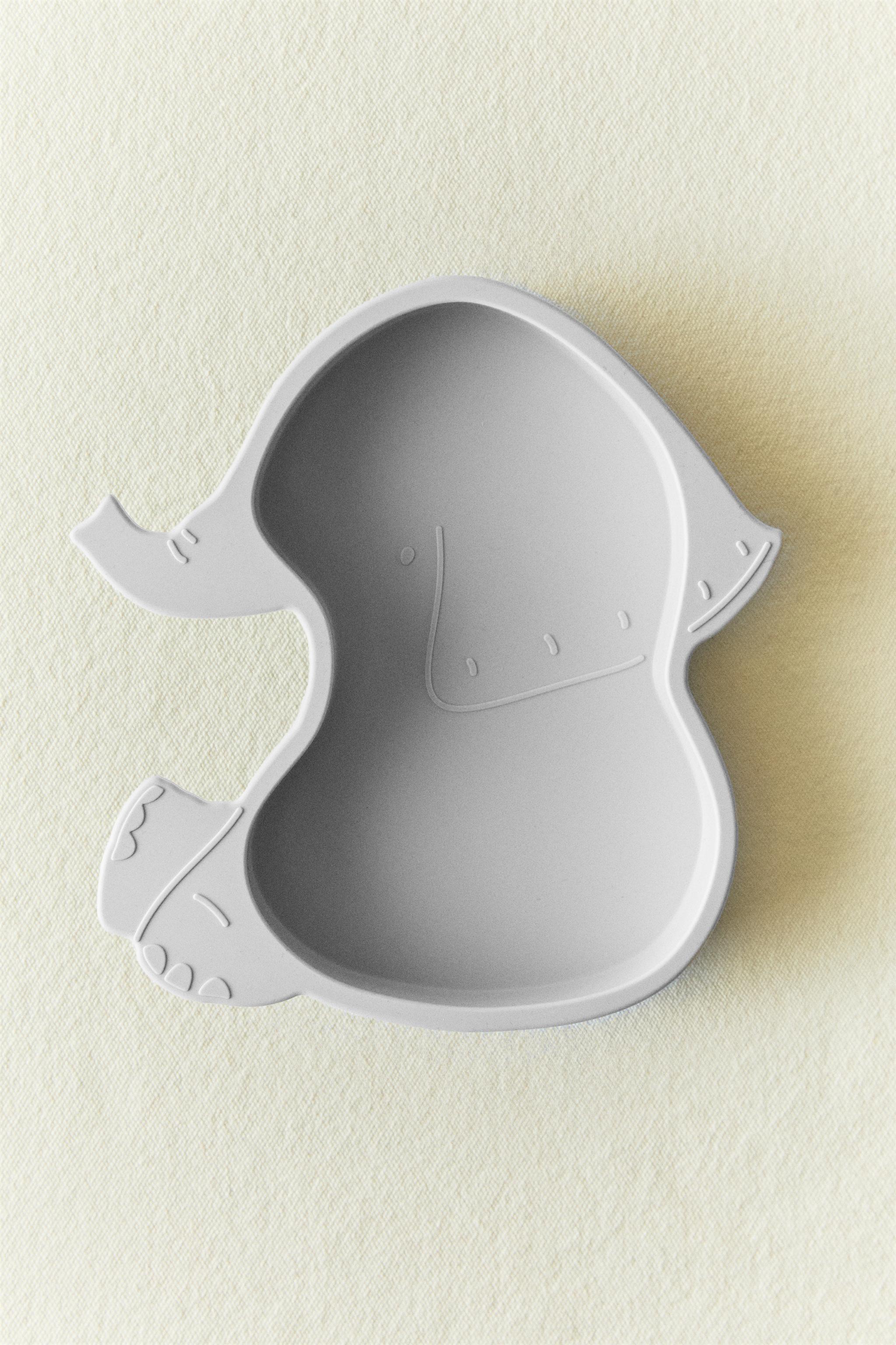 CHILDREN'S SILICONE ELEPHANT PLATE