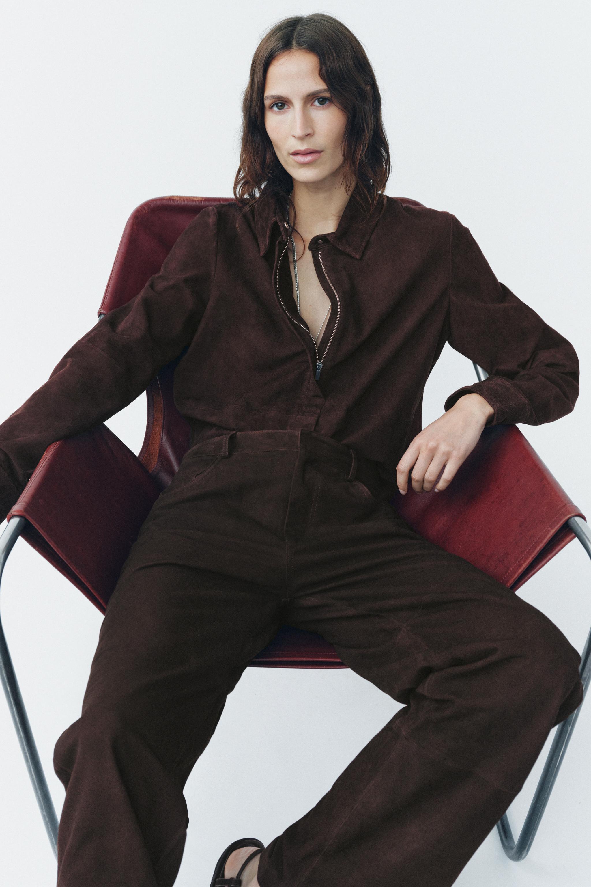 ZW COLLECTION LIMITED EDITION 100% SUEDE OVERSHIRT