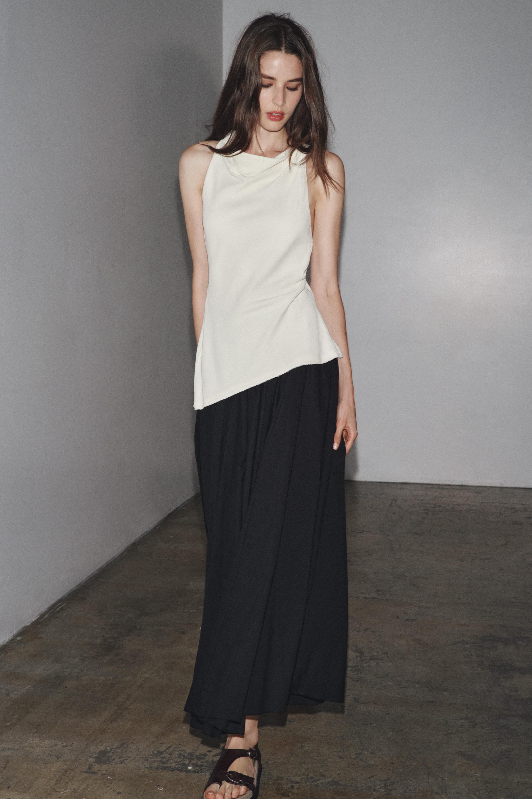 ZW COLLECTION COMBINATION HALTER DRESS