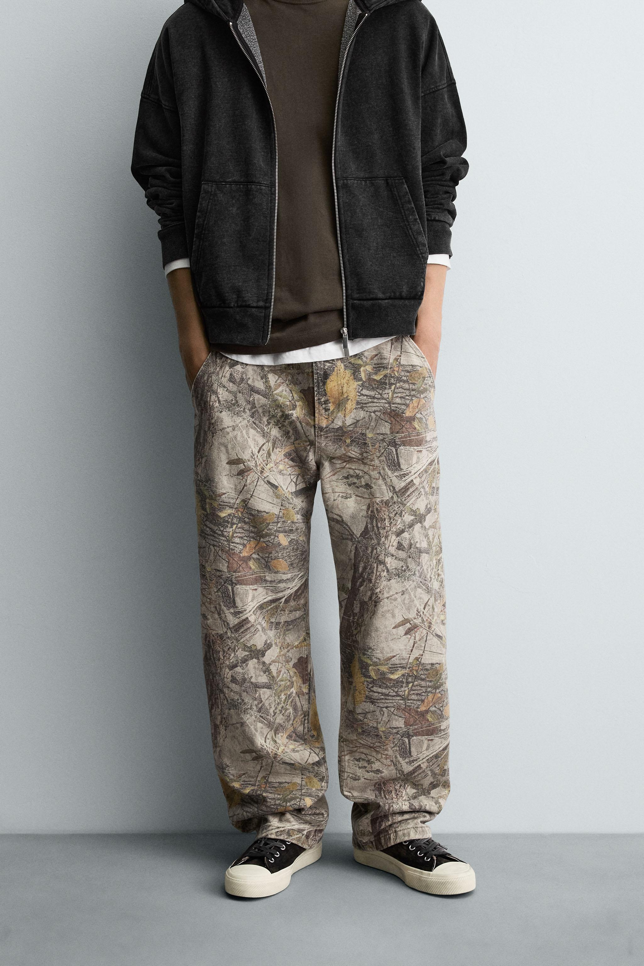 ABSTRACT PRINT CARPENTER PANTS