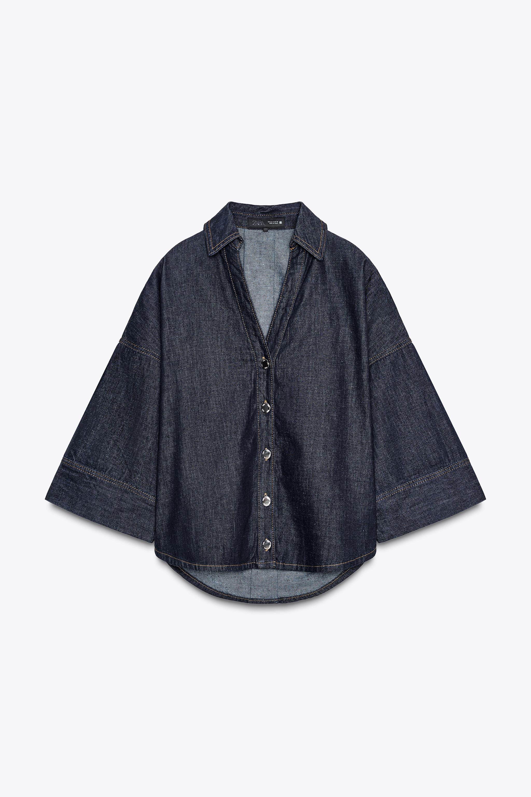 Z1975 WIDE SLEEVE DENIM SHIRT