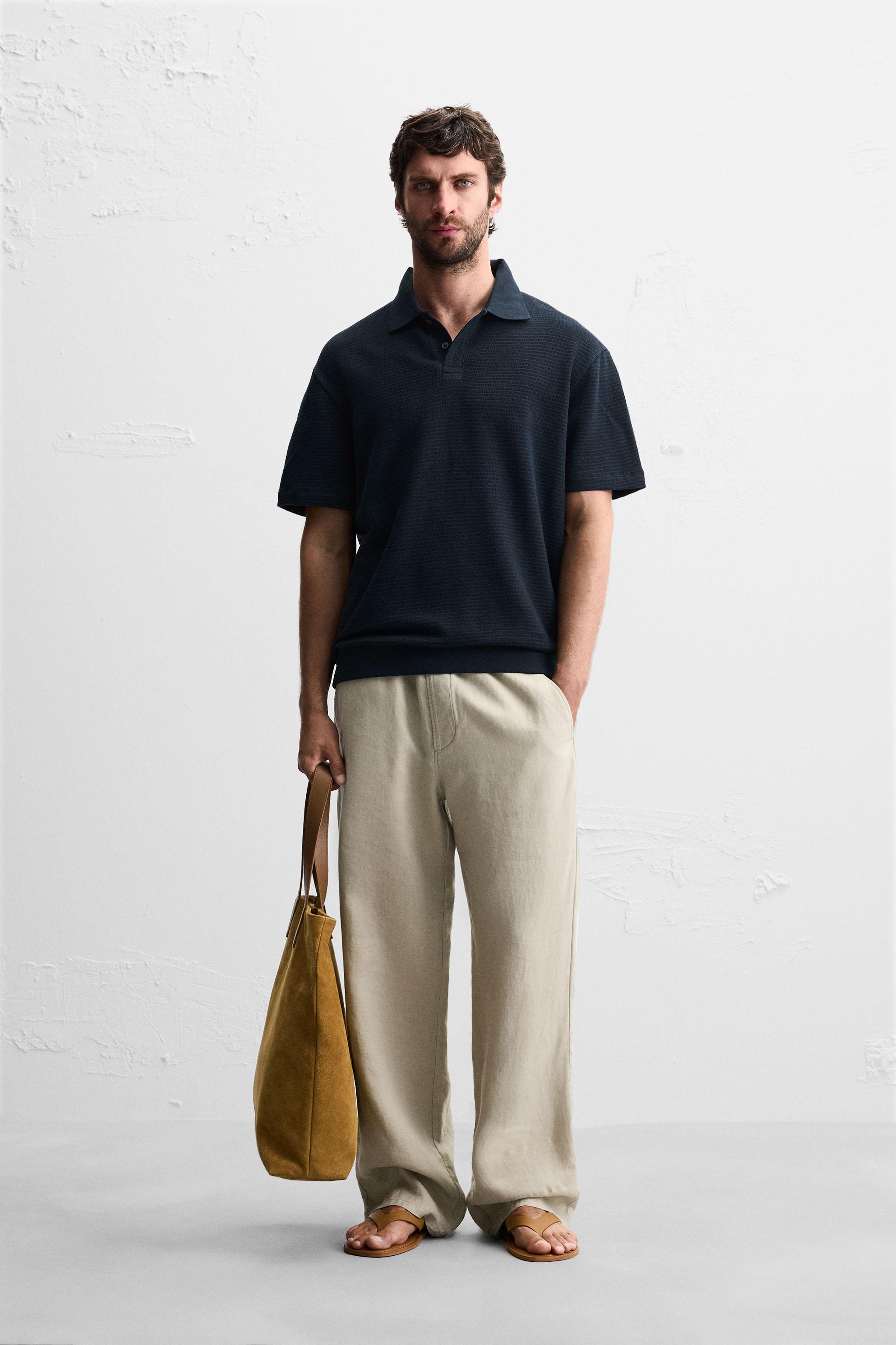 JACQUARD TEXTURED POLO SHIRT