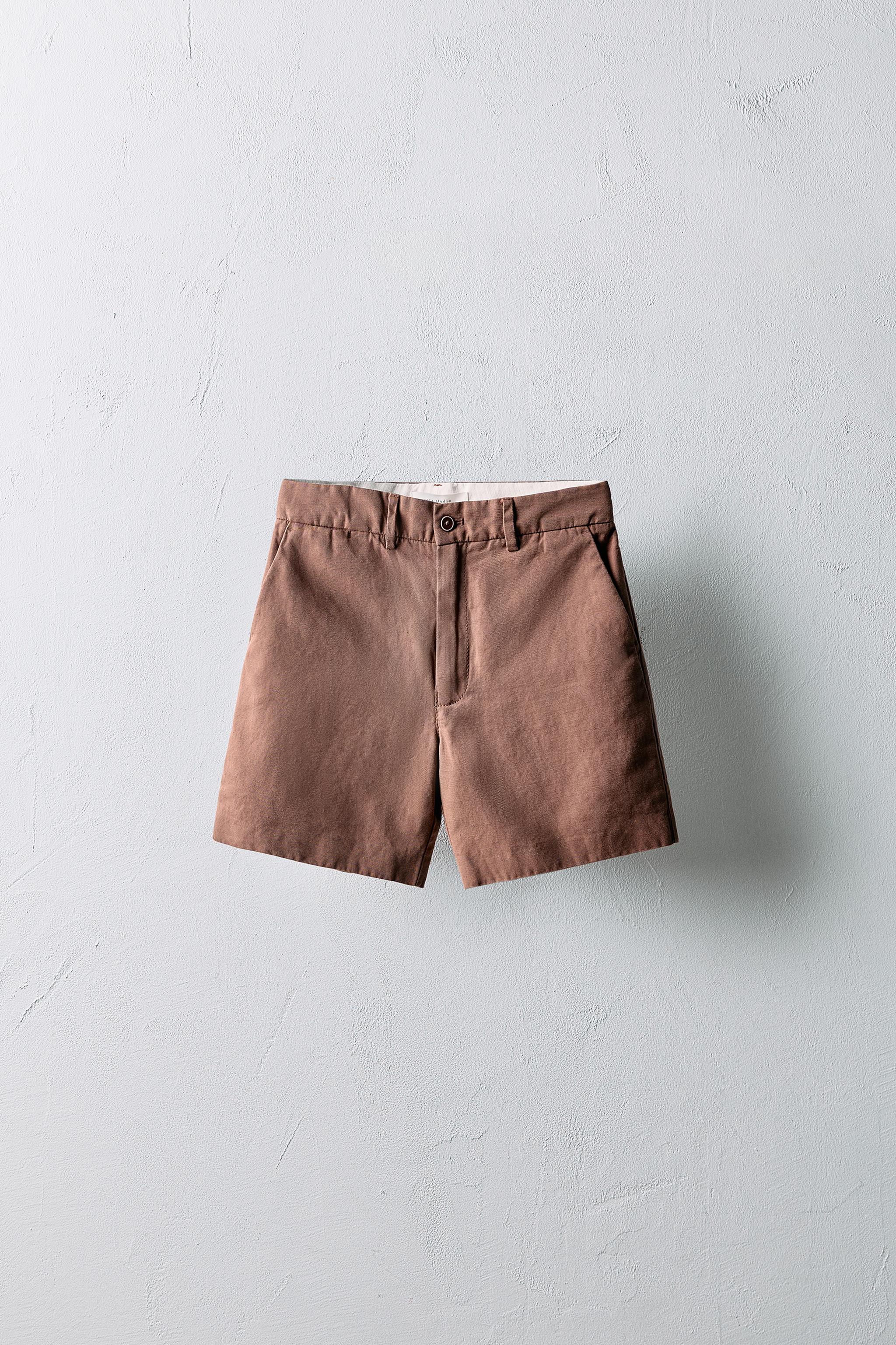 6-10 YEARS/ LIMITED EDITION LINEN BLEND BERMUDA SHORTS