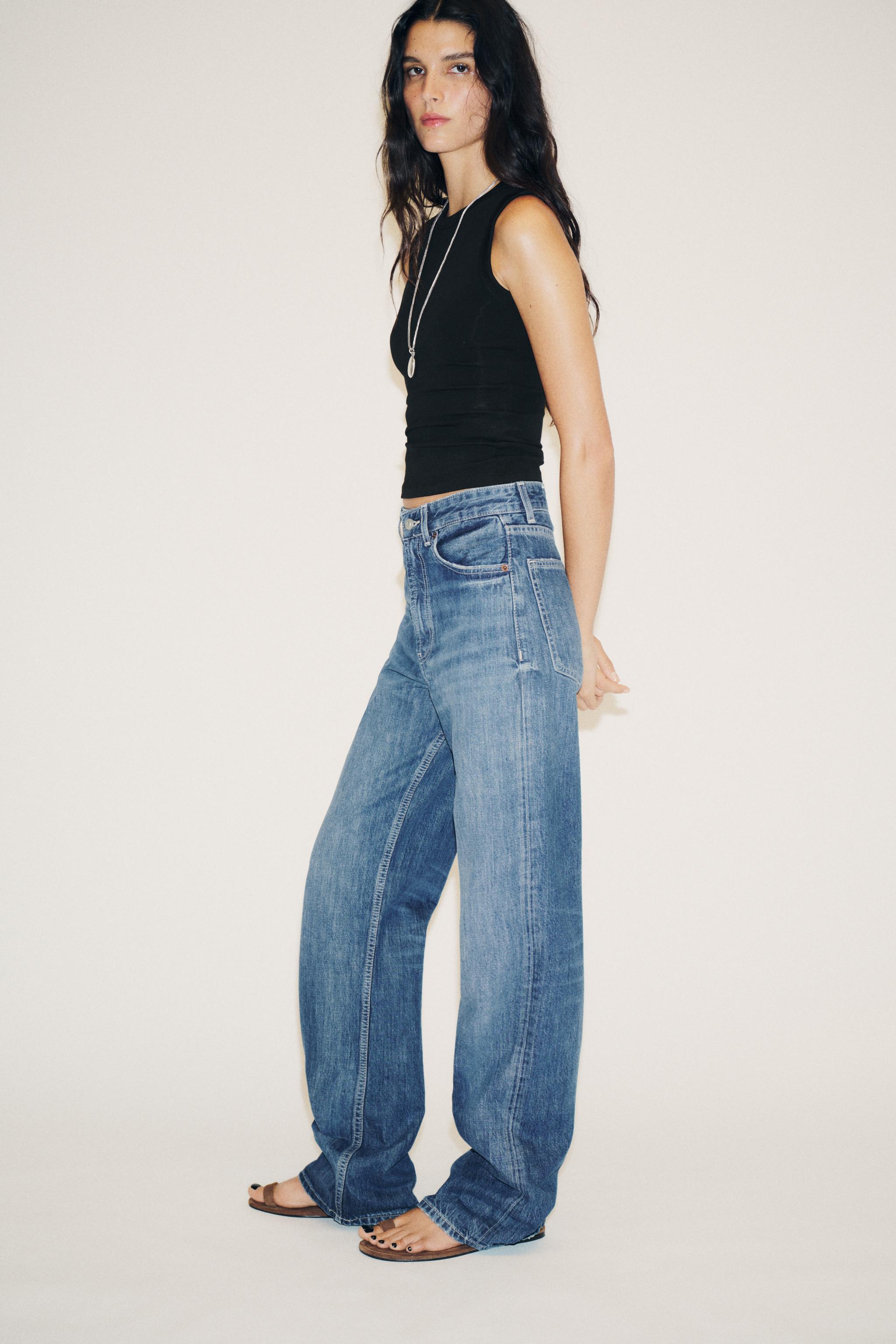 TRF HIGH WAIST WIDE LEG FULL LENGTH JEANS