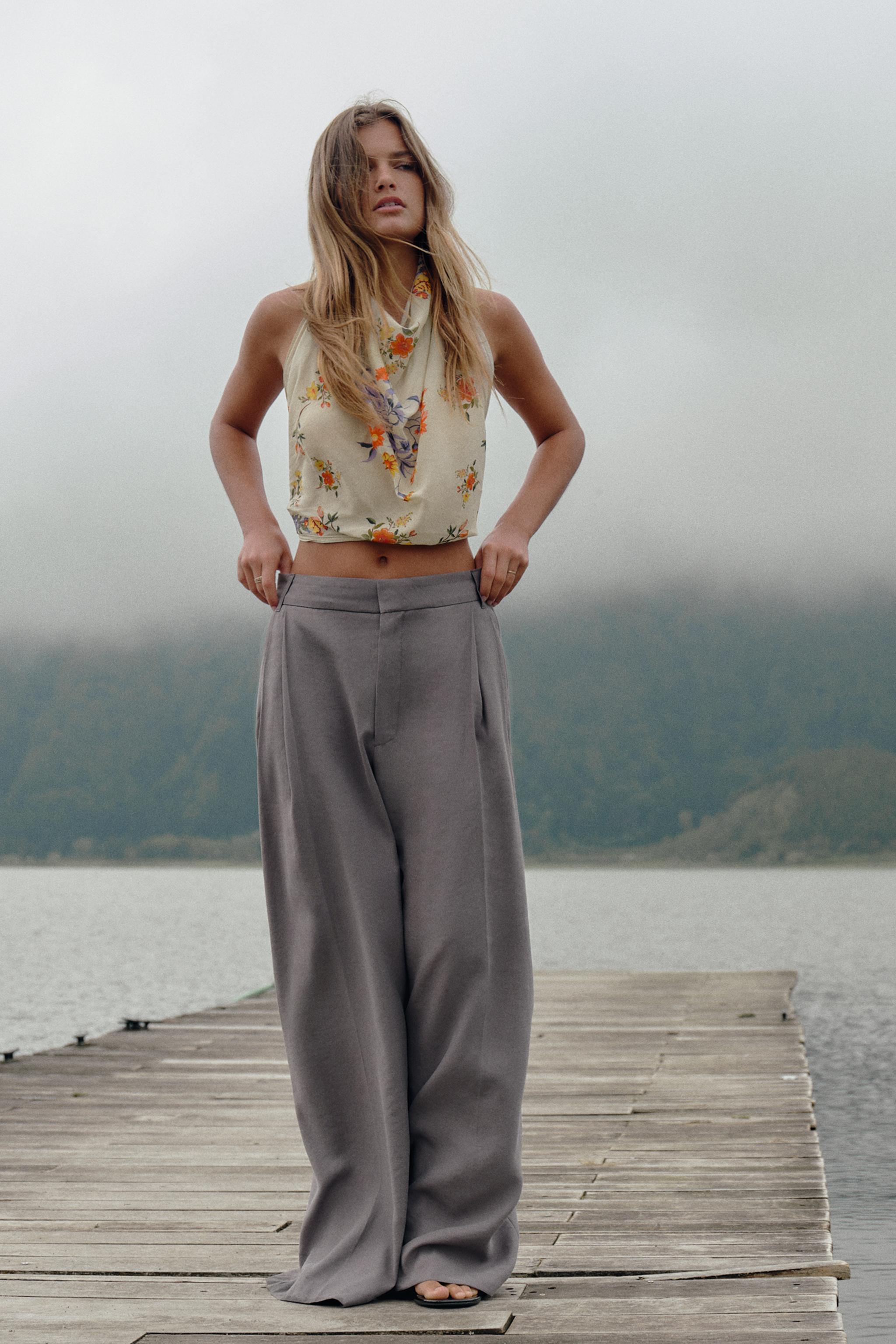 DOUBLE PLEAT FLAP PANTS