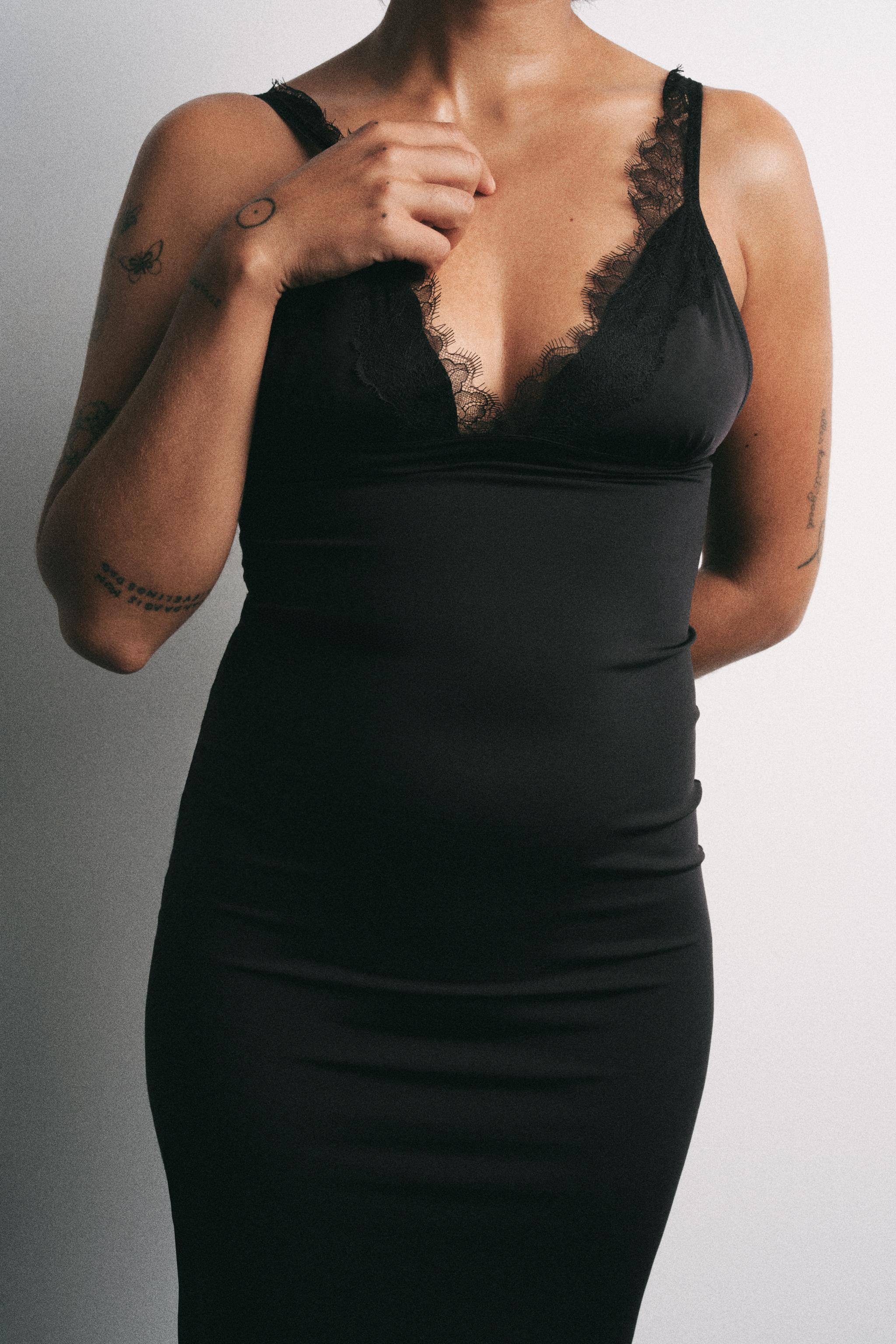 COMBINATION LACE DRESS