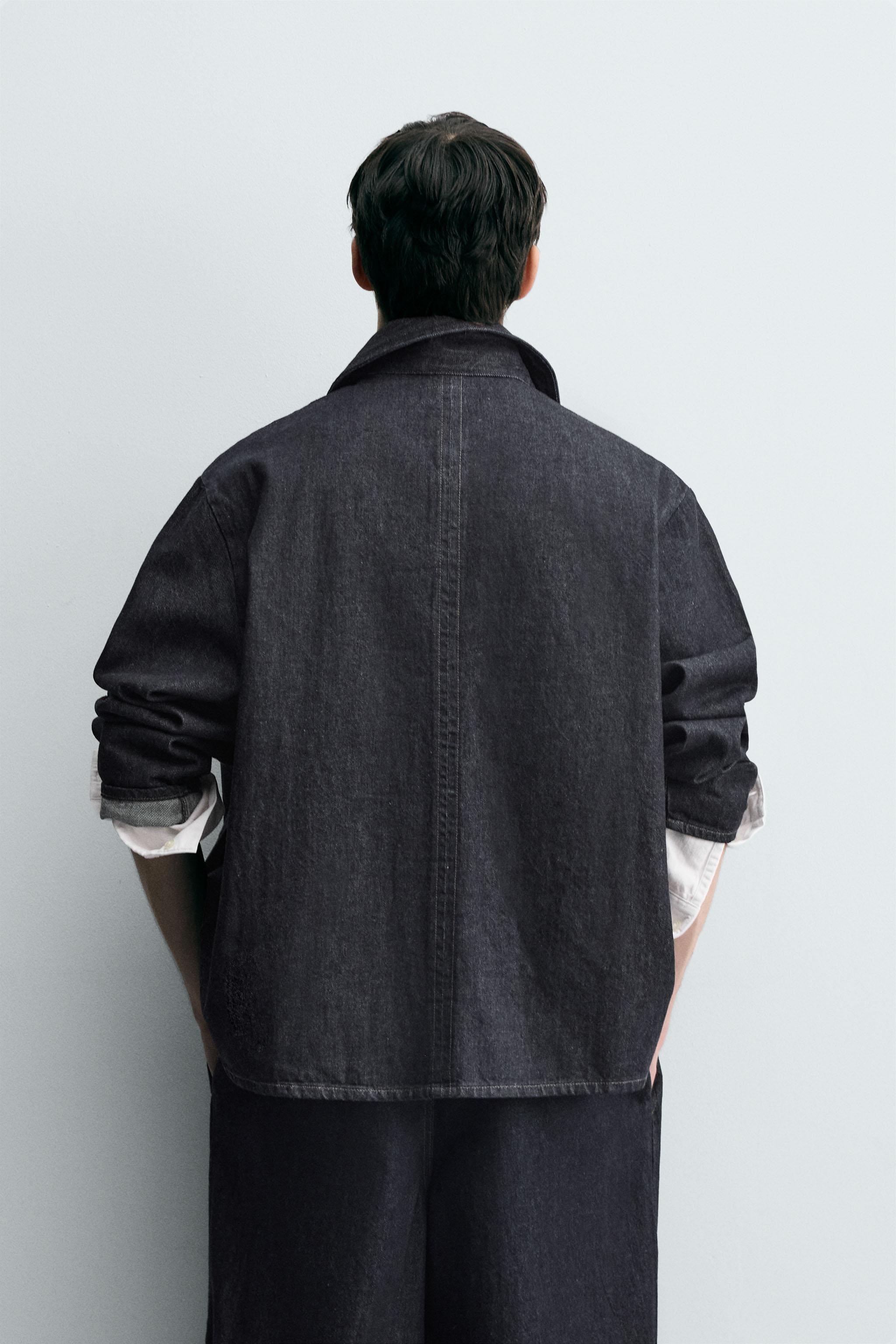 RELAXED FIT DENIM OVERSHIRT