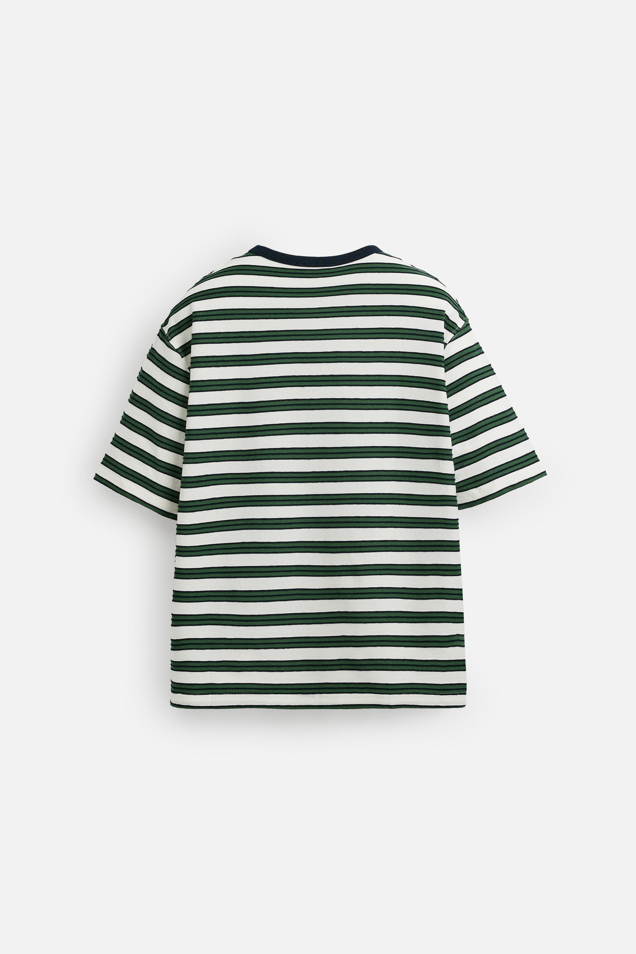 STRIPED JACQUARD T-SHIRT