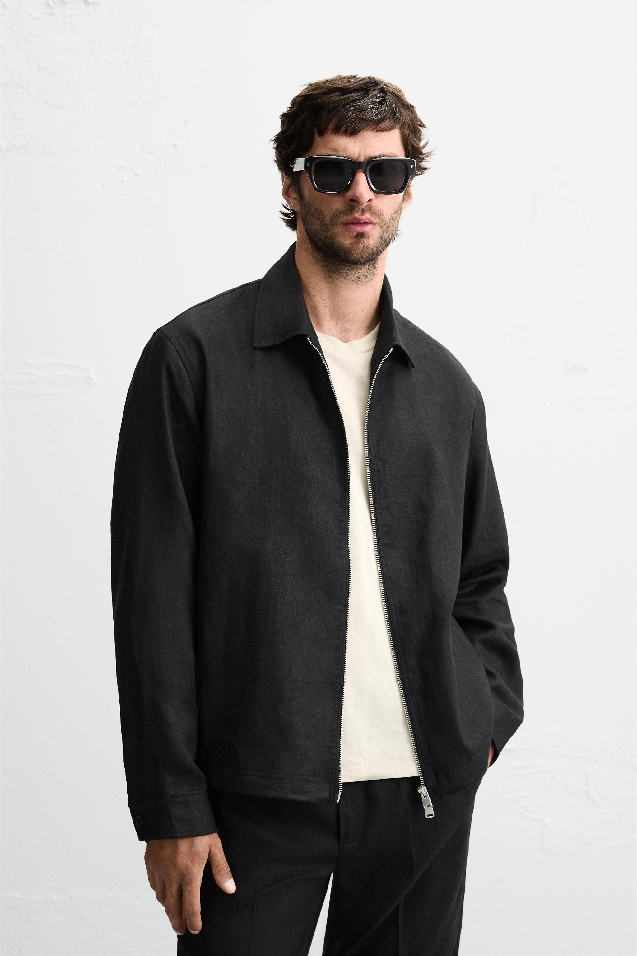 100% LINEN OVERSHIRT