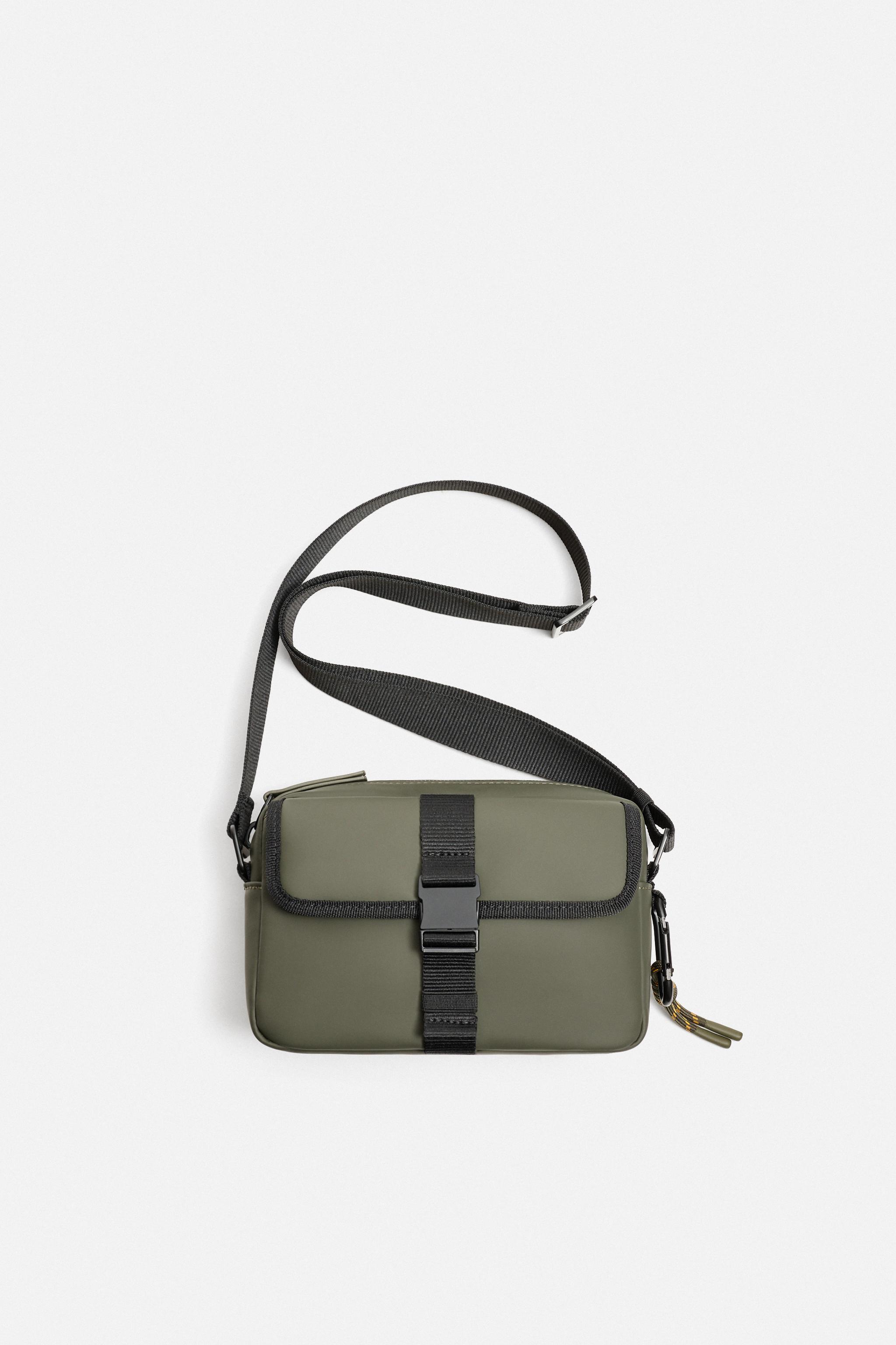 RUBBERIZED CROSSBODY BAG