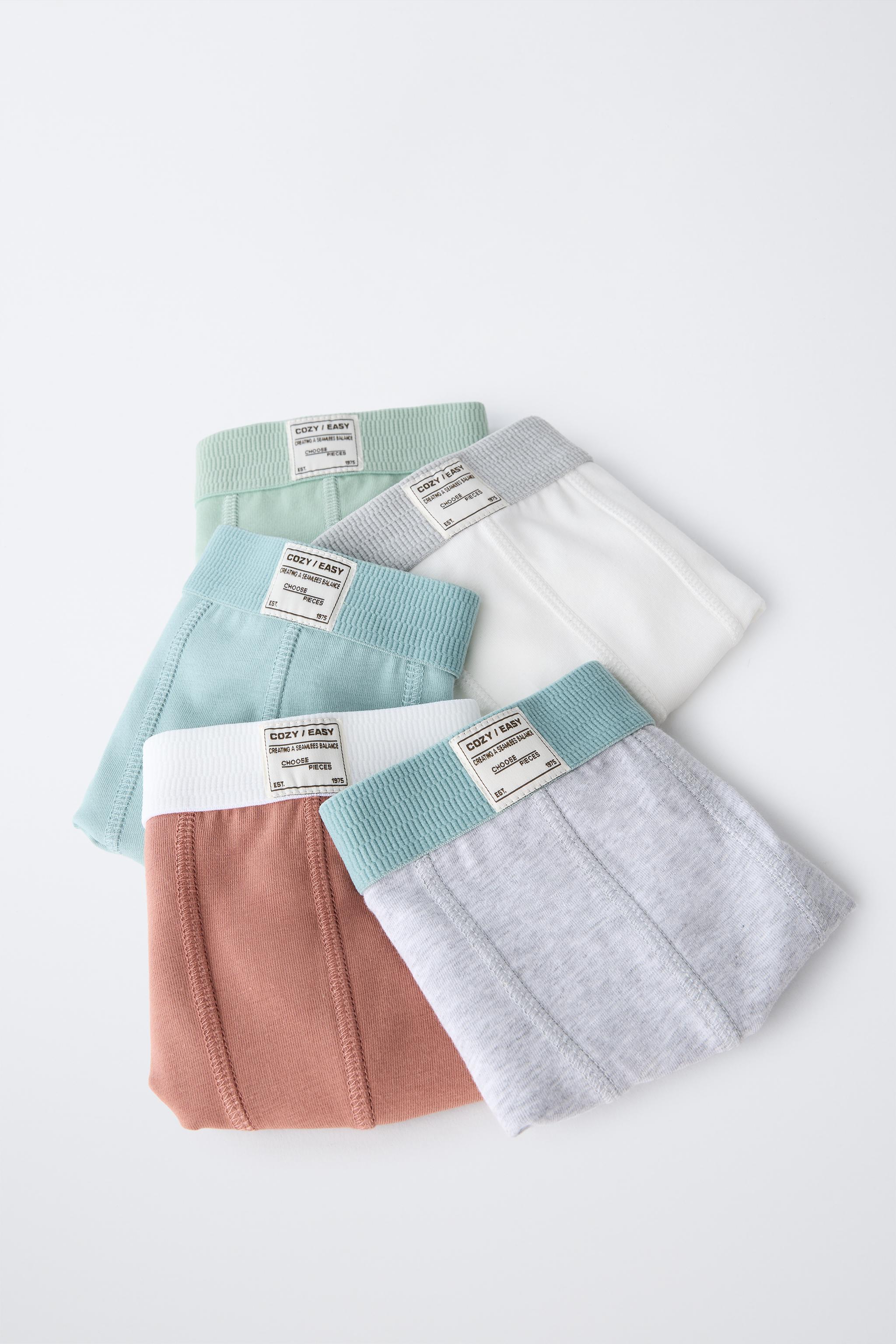 6-14/ FIVE-PACK OF BOXERS WITH LABEL
