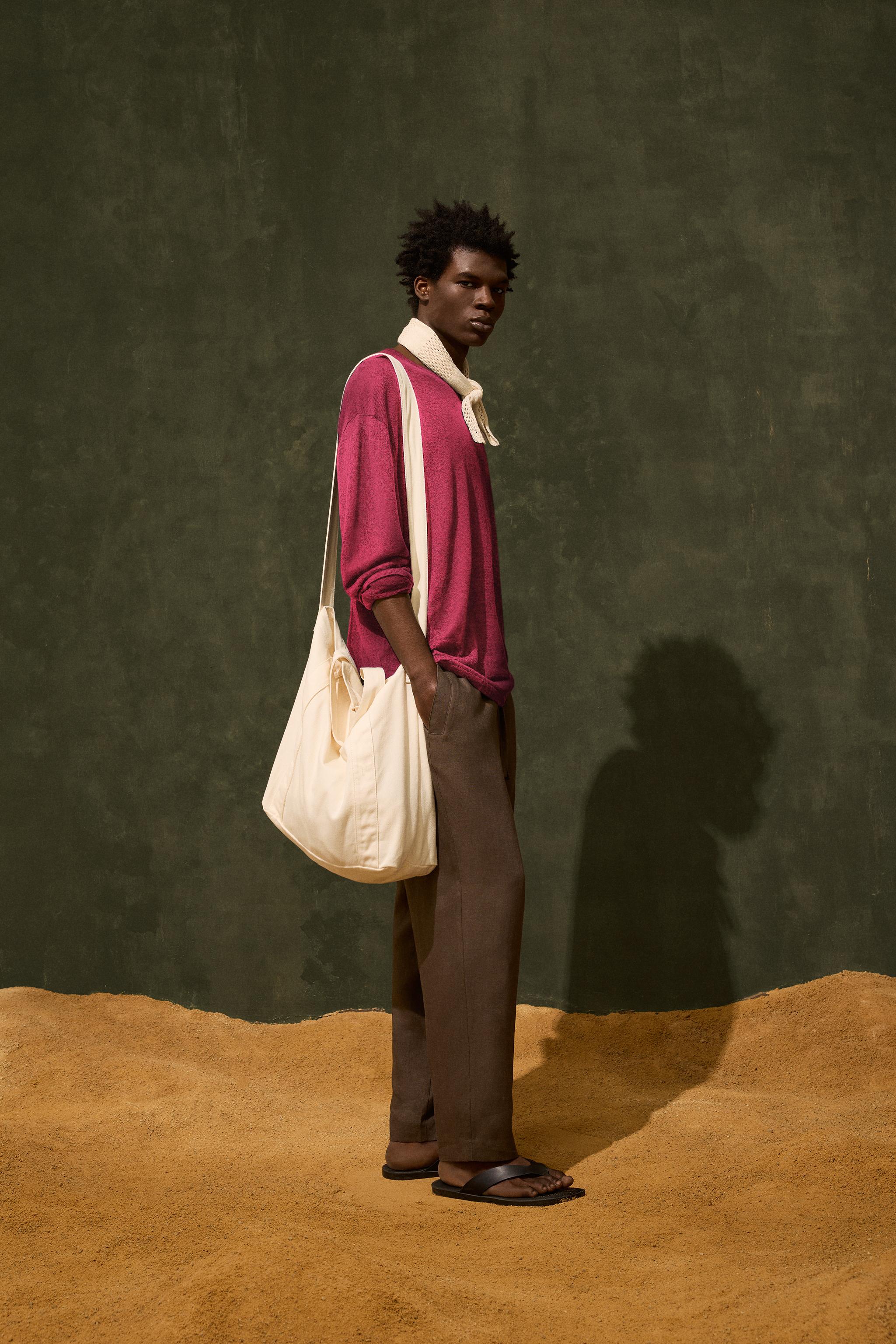 VISCOSE LINEN T-SHIRT