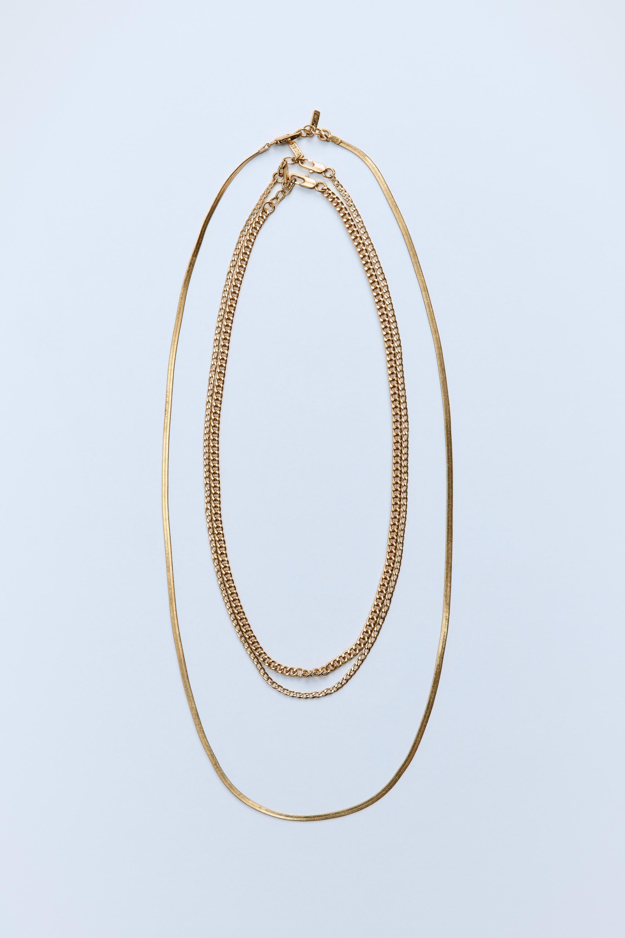 3-PACK CHAIN MESH NECKLACES