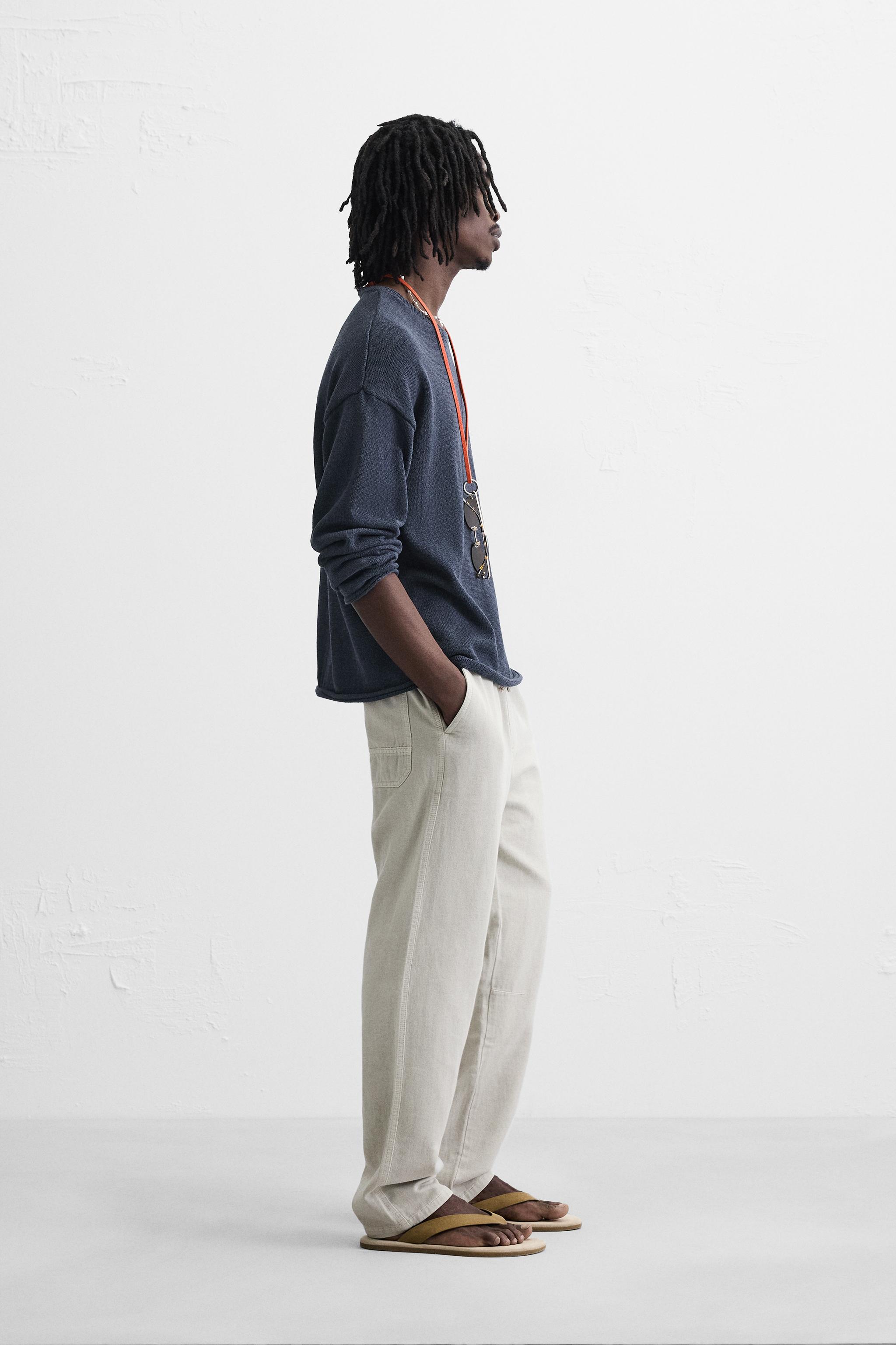 COTTON - LINEN PANTS