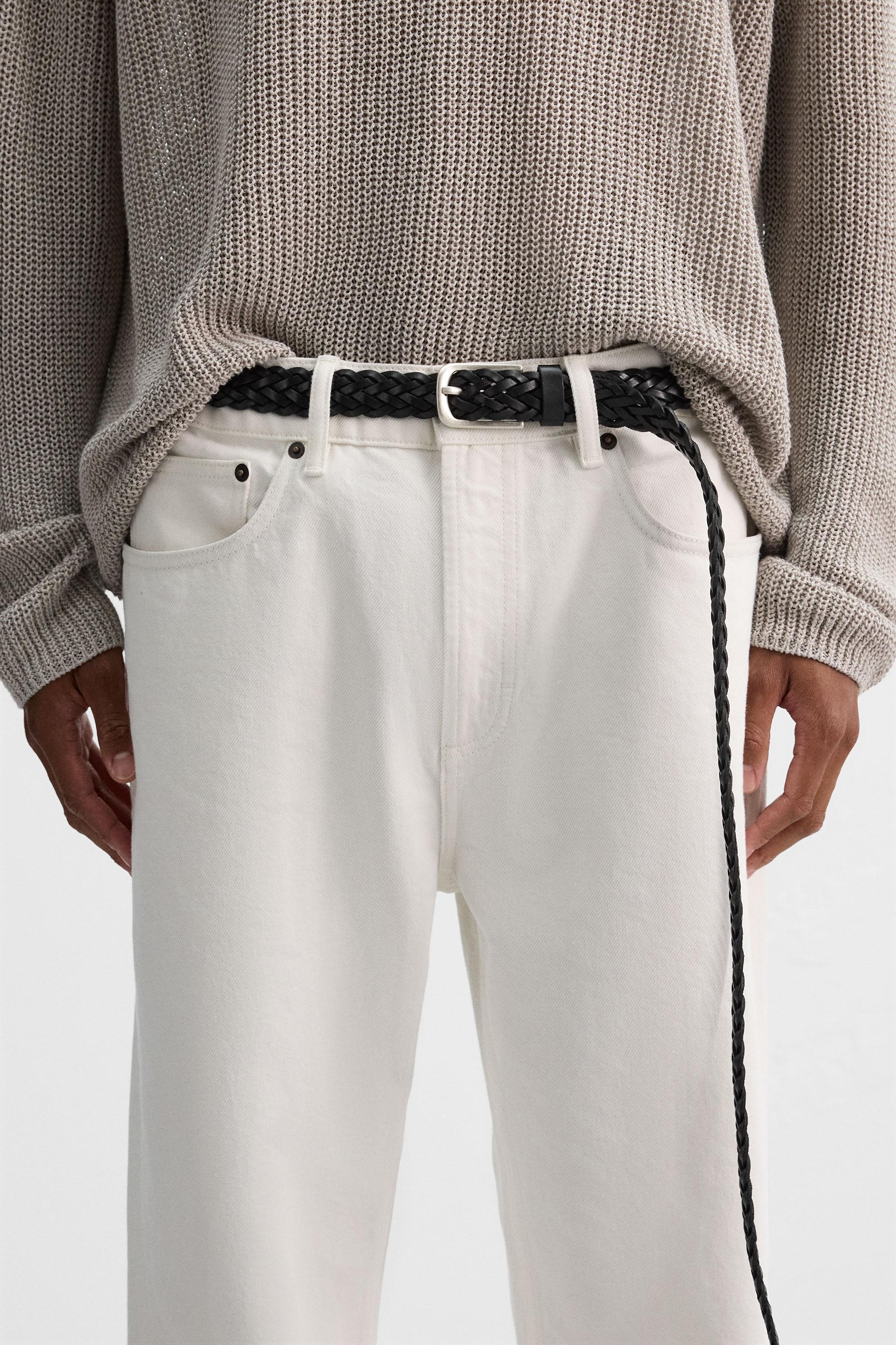 BRAIDED LEATHER BELT