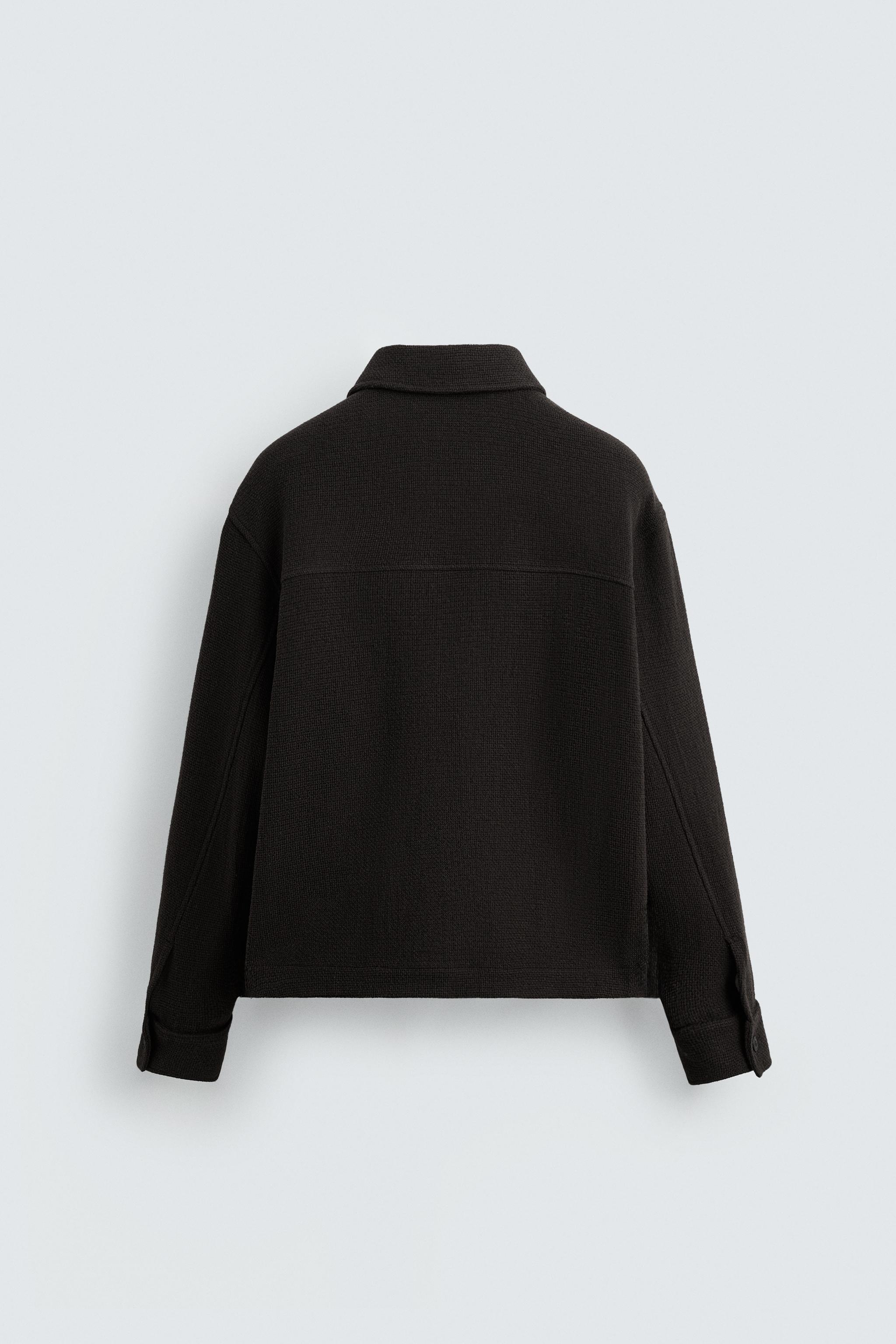 TEXTURED POLO OVERSHIRT