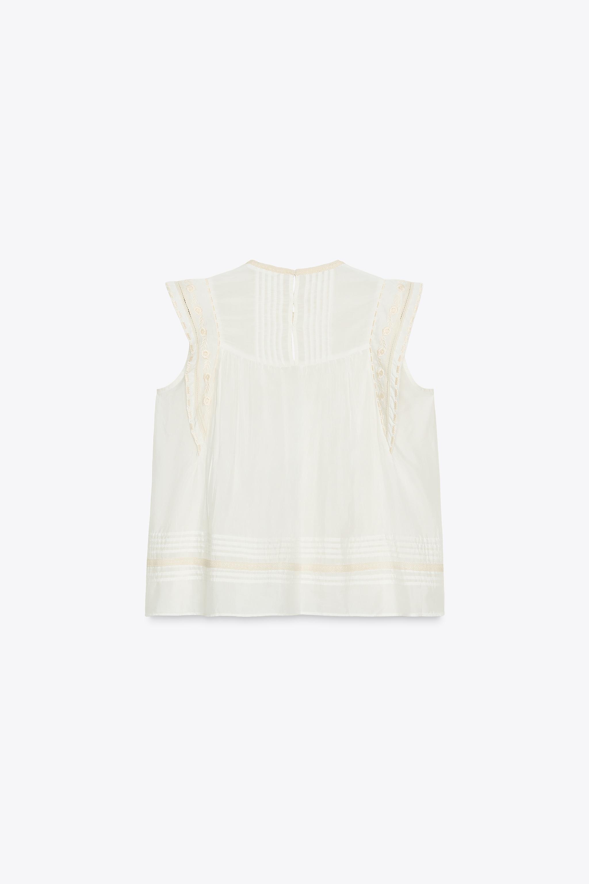 ZW COLLECTION EMBROIDERED BLOUSE