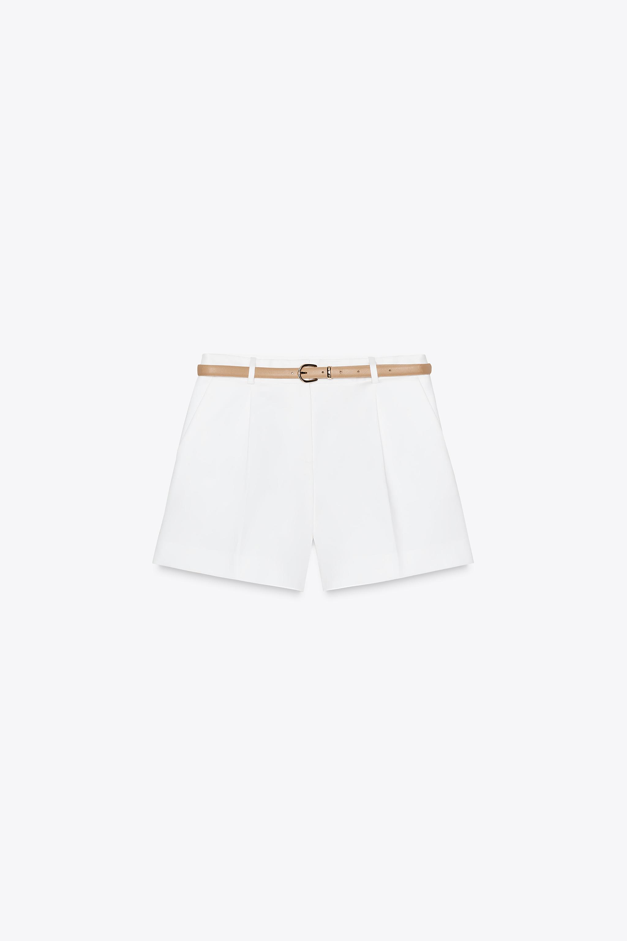 BELTED SHORTS WITH DARTS