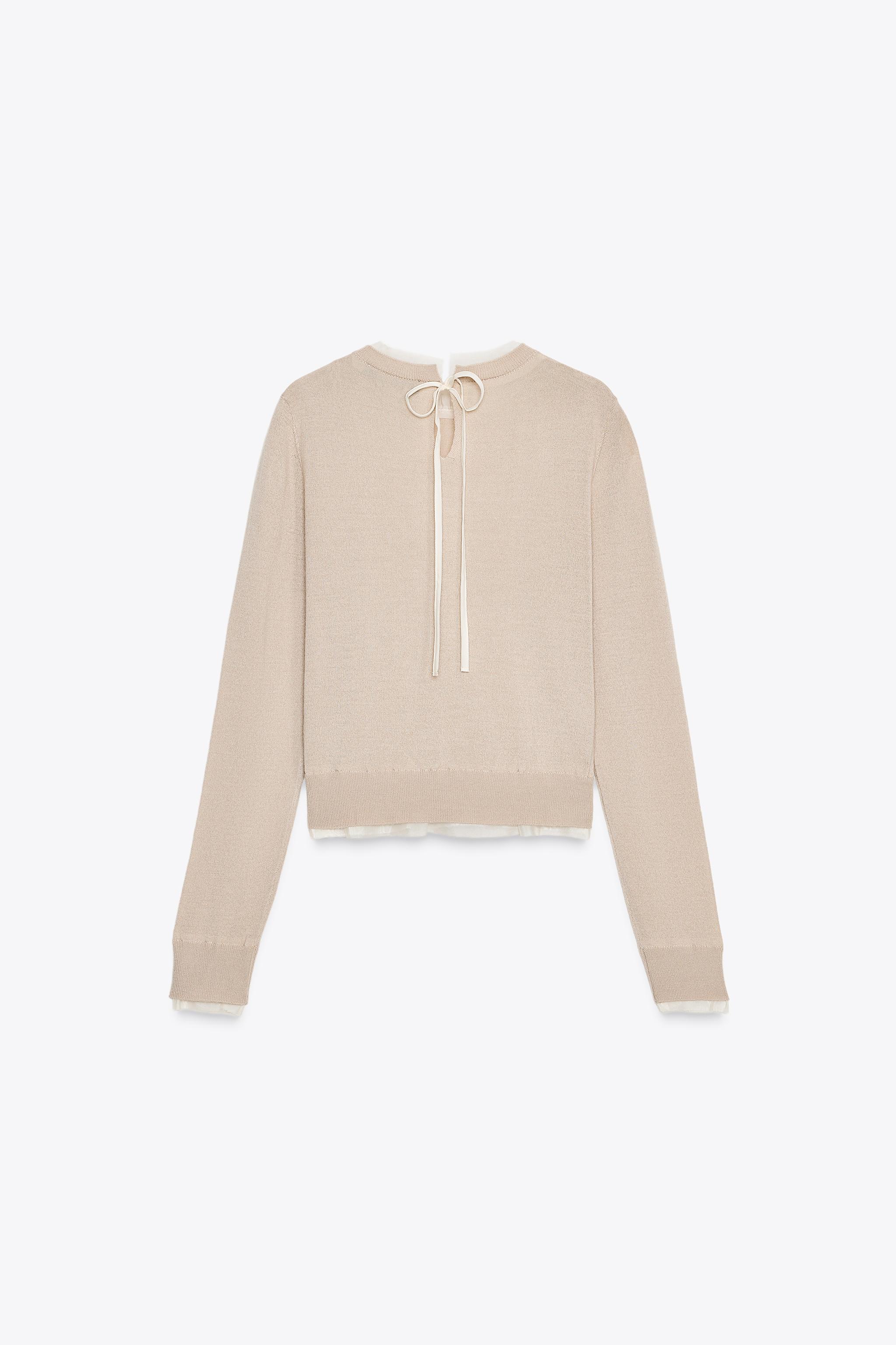 WOOL BLEND KNIT SWEATER