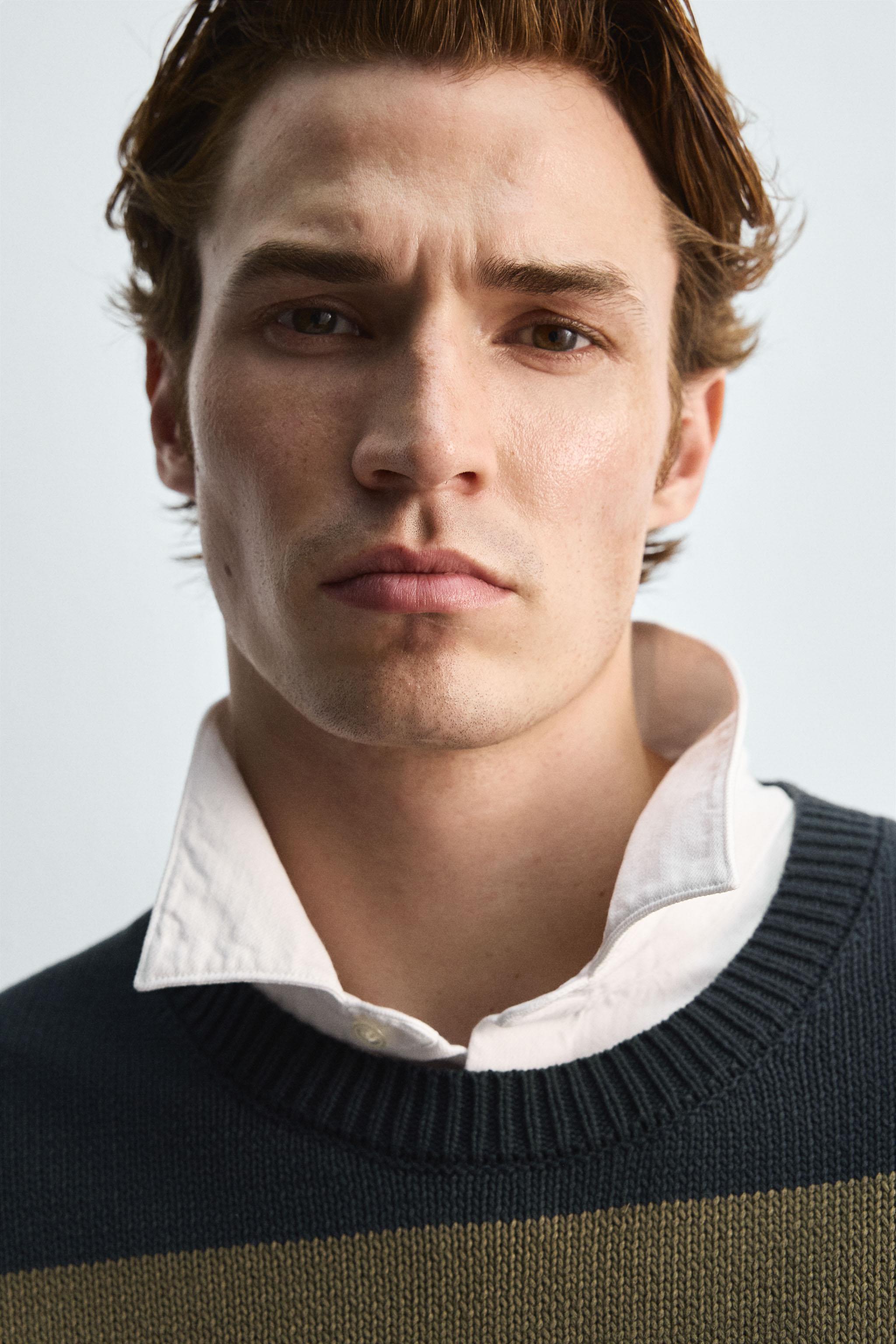 STRIPED JACQUARD SWEATER