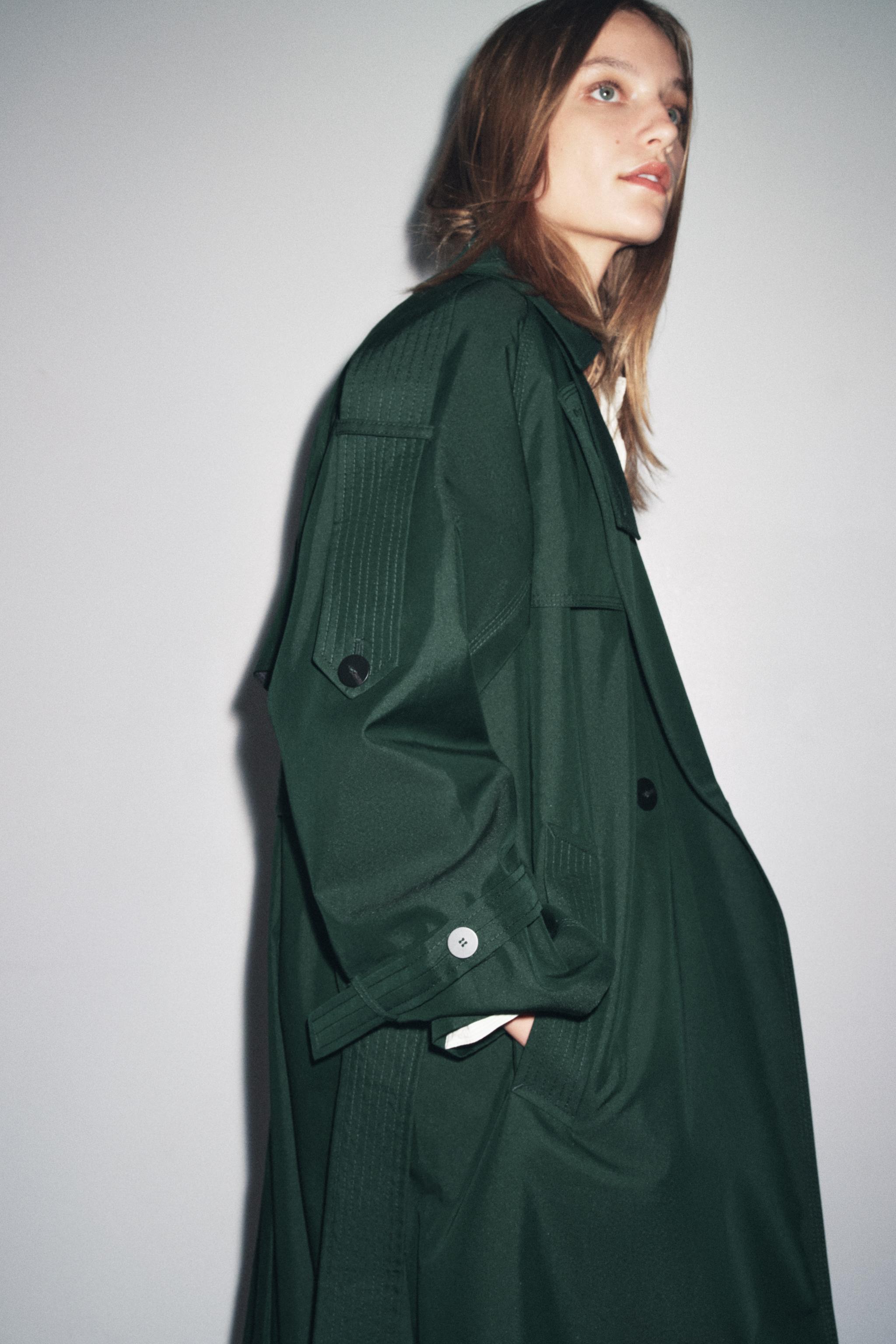 OVERSIZED WATER REPELLENT TRENCH COAT ZW COLLECTION