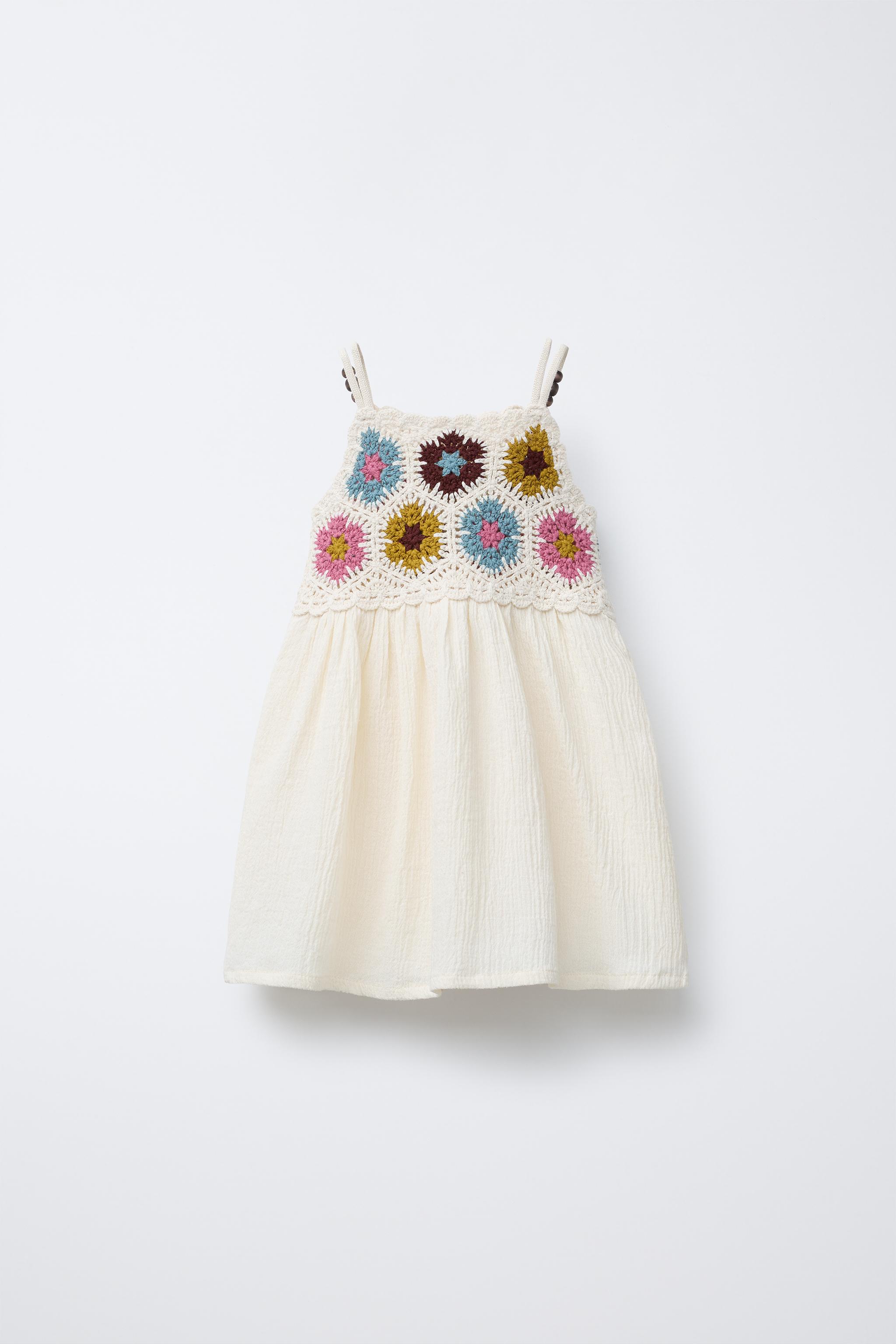 CROCHET KNIT AND BEADED DRESS