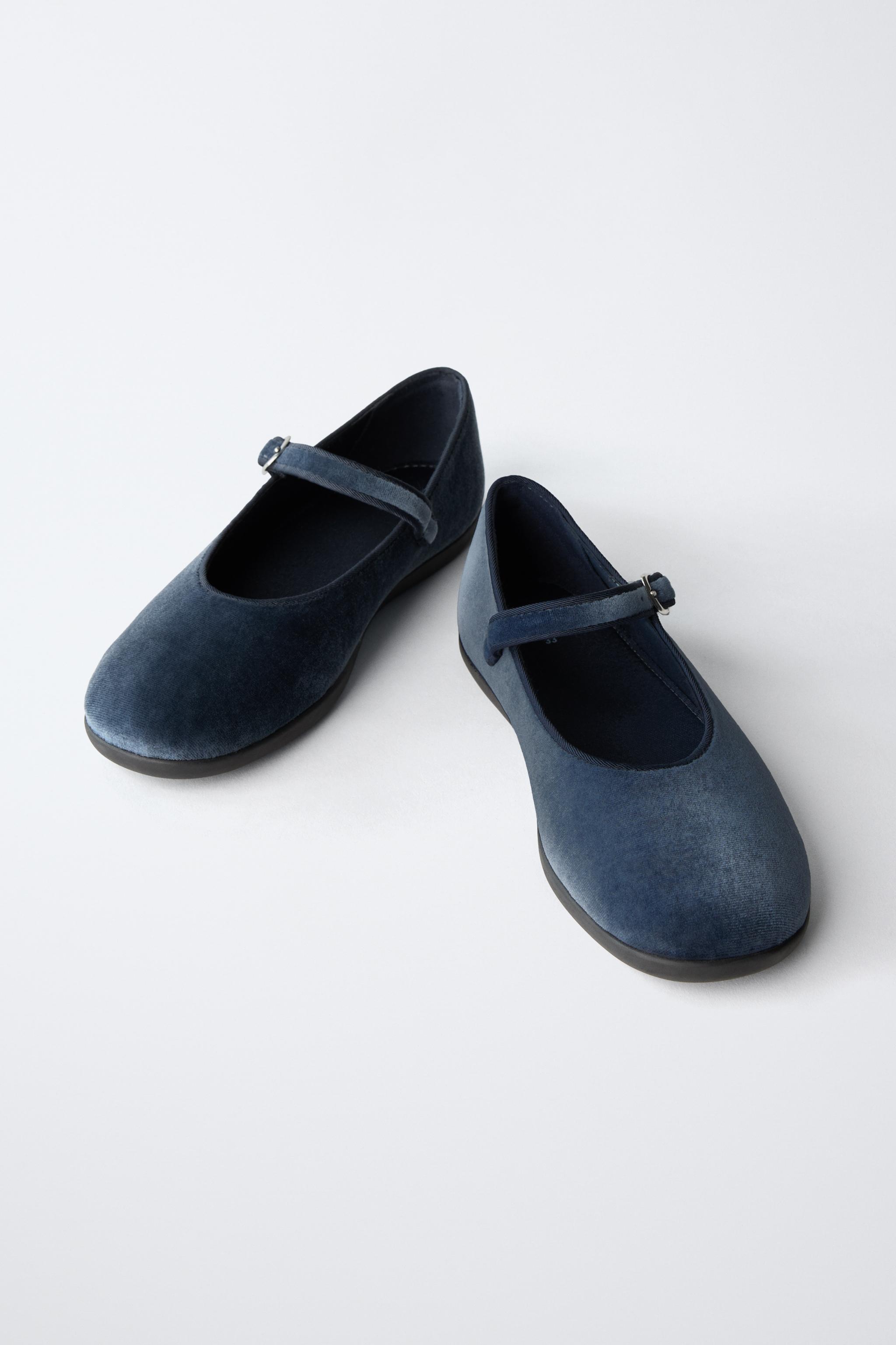 VELVET BALLET FLATS
