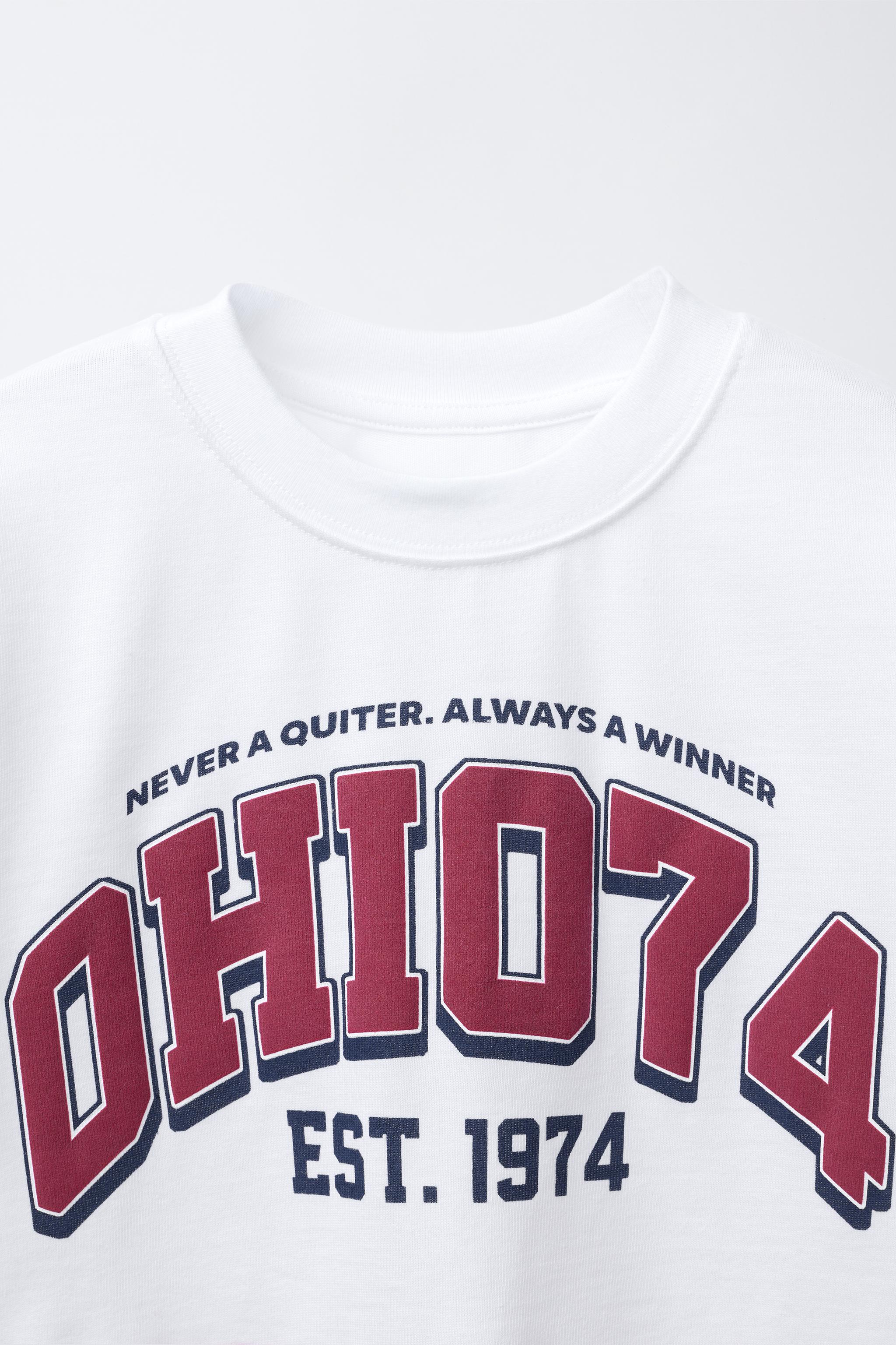 VARSITY RAISED TEXT T-SHIRT