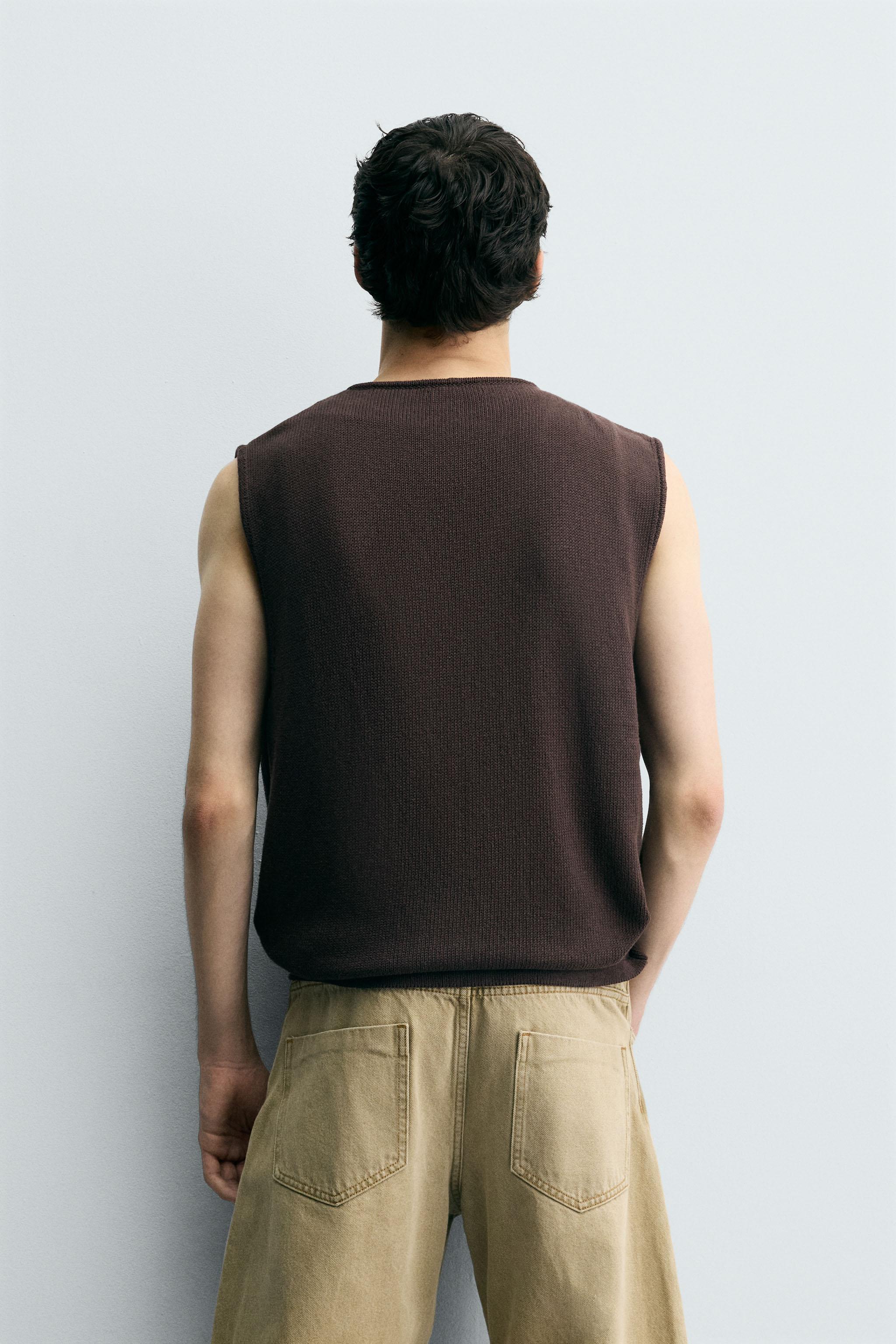 COTTON KNIT VEST