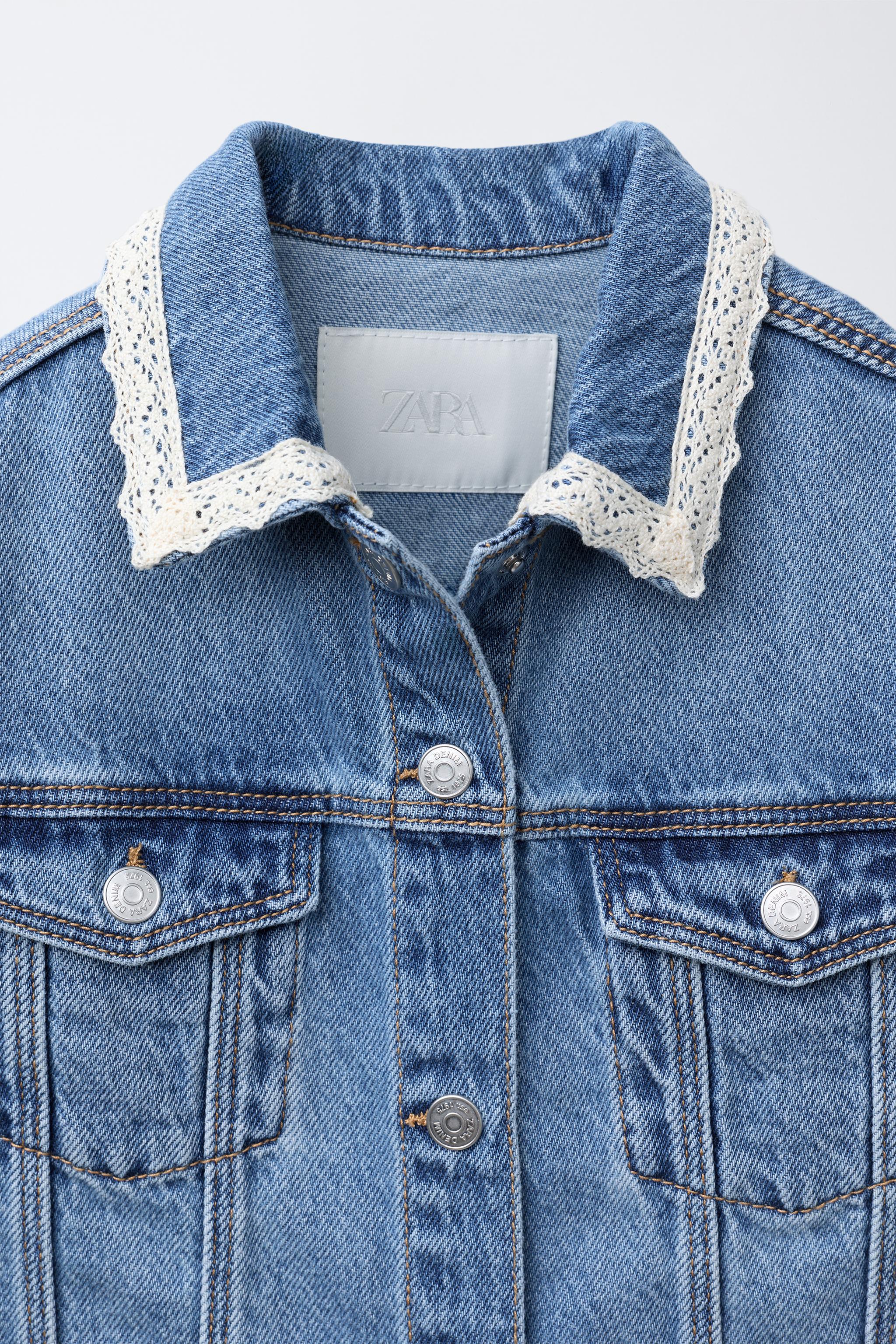 LACE DENIM JACKET