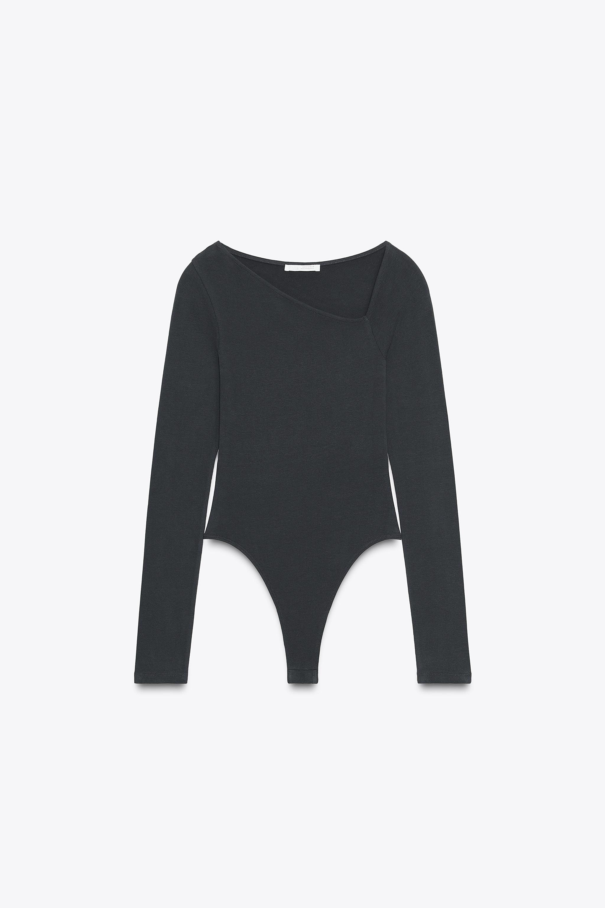 ASYMMETRIC LONG SLEEVE BODYSUIT
